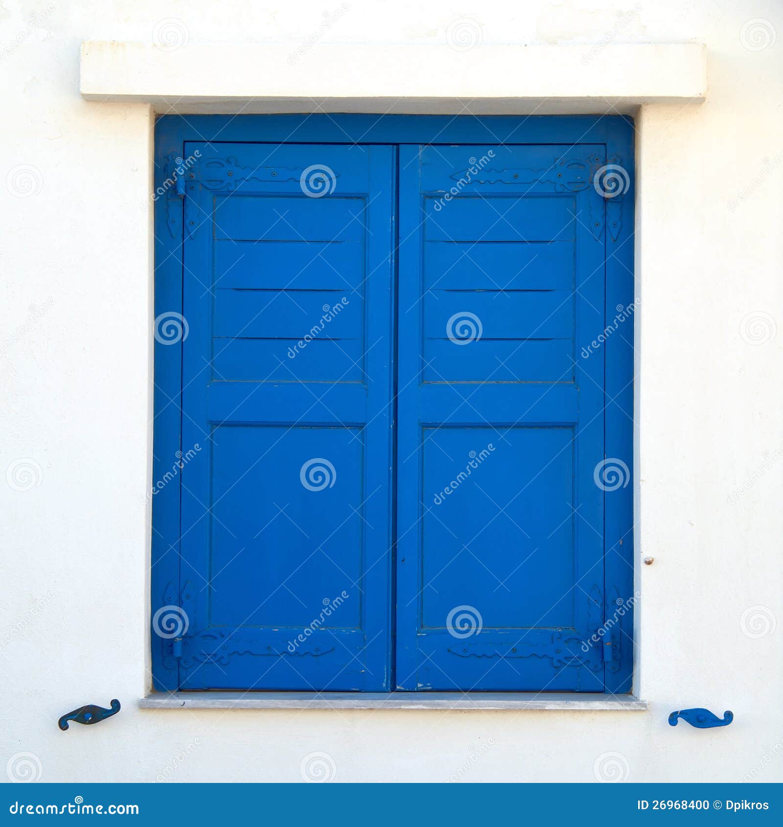 Blue Painted Wooden Window Shutters Stock Photo Image: 26968400 Blue Painted Wooden Window Shutters Stock Photo Image: 26968400