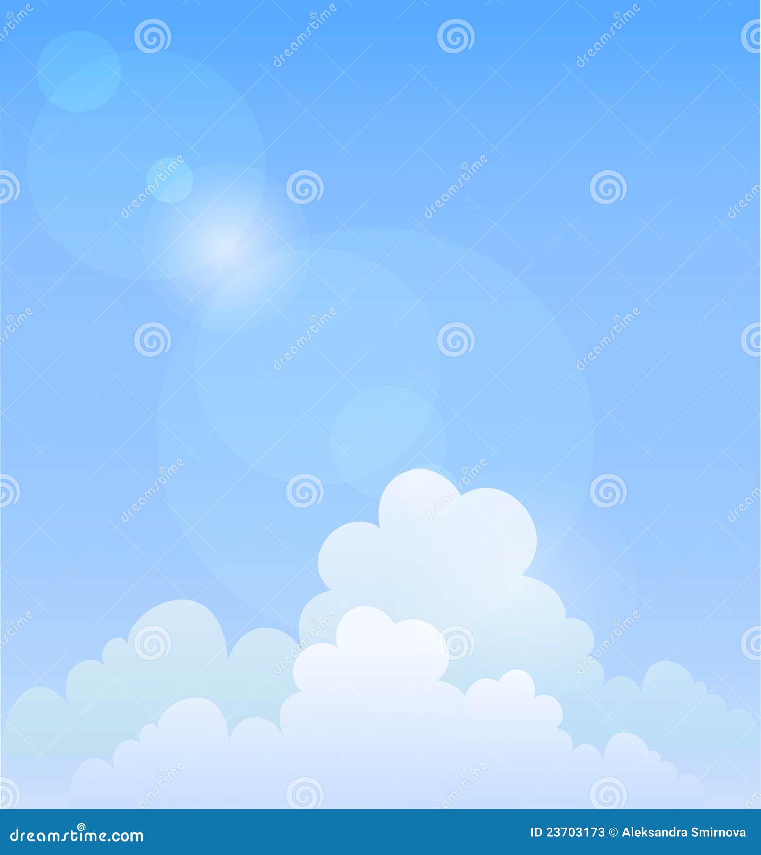 Blue Sky. Vector Background Stock Photos - Image: 23703173