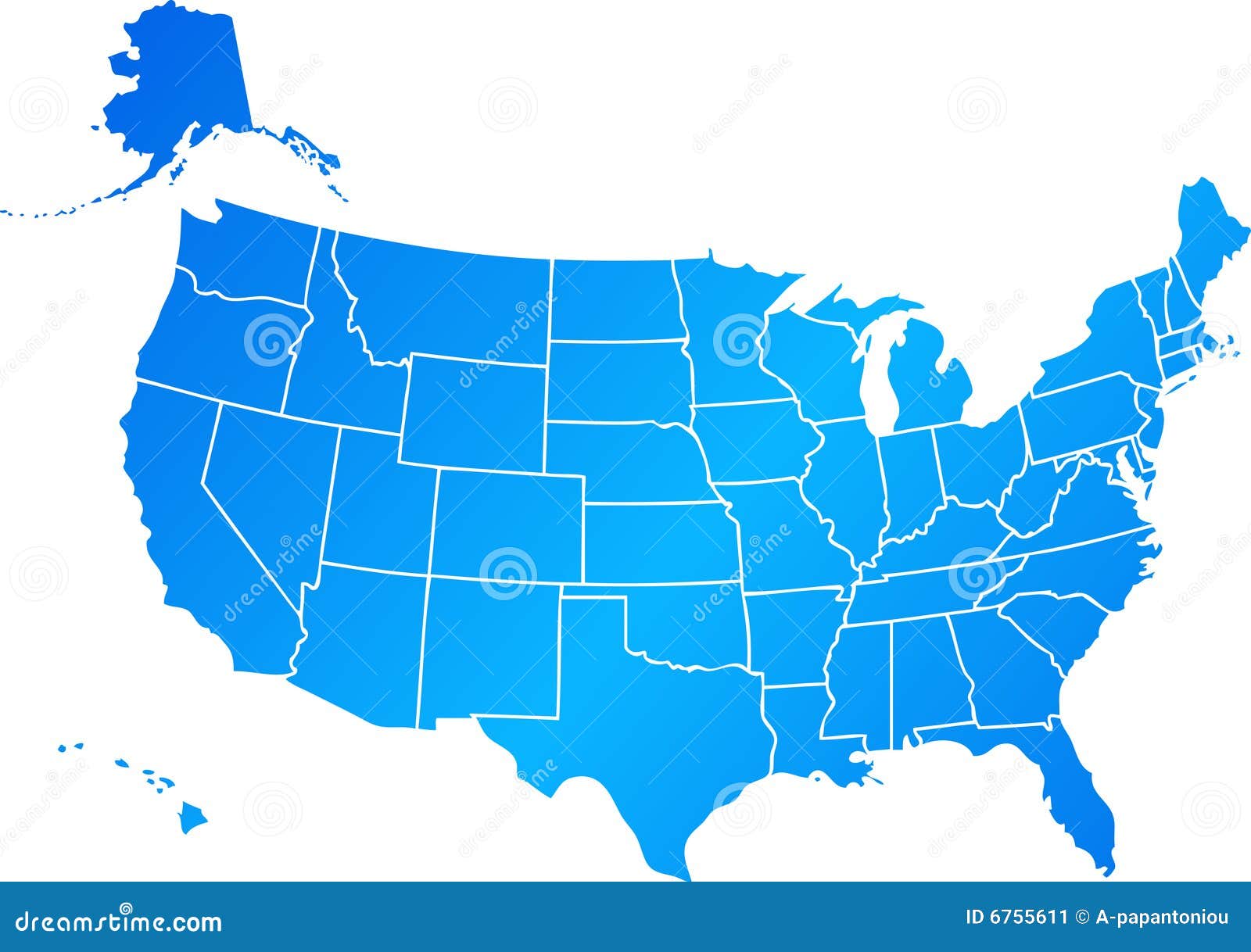 clipart map of usa - photo #46