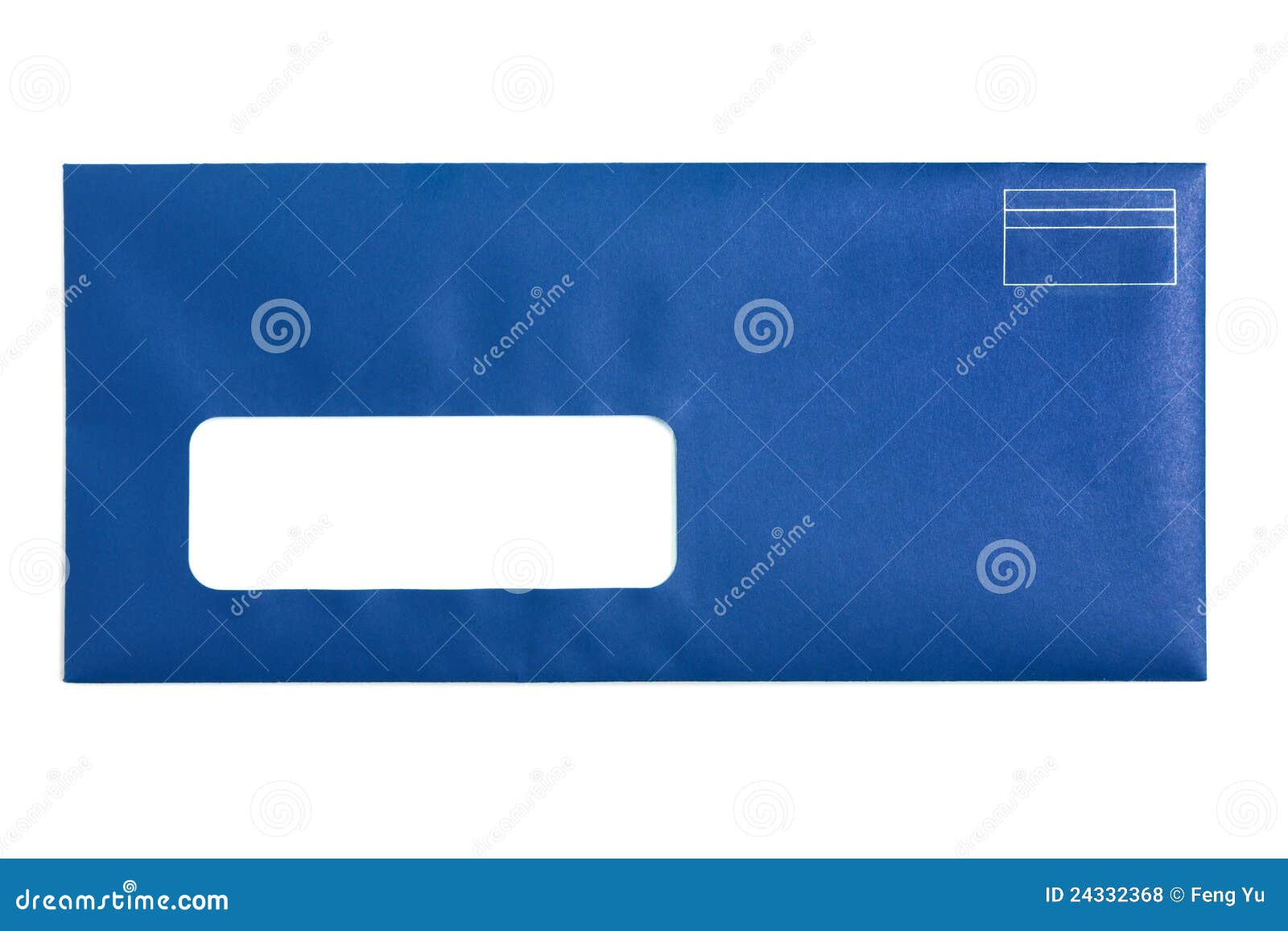 Blue Window Envelope Royalty Free Stock Photos  Image: 24332368