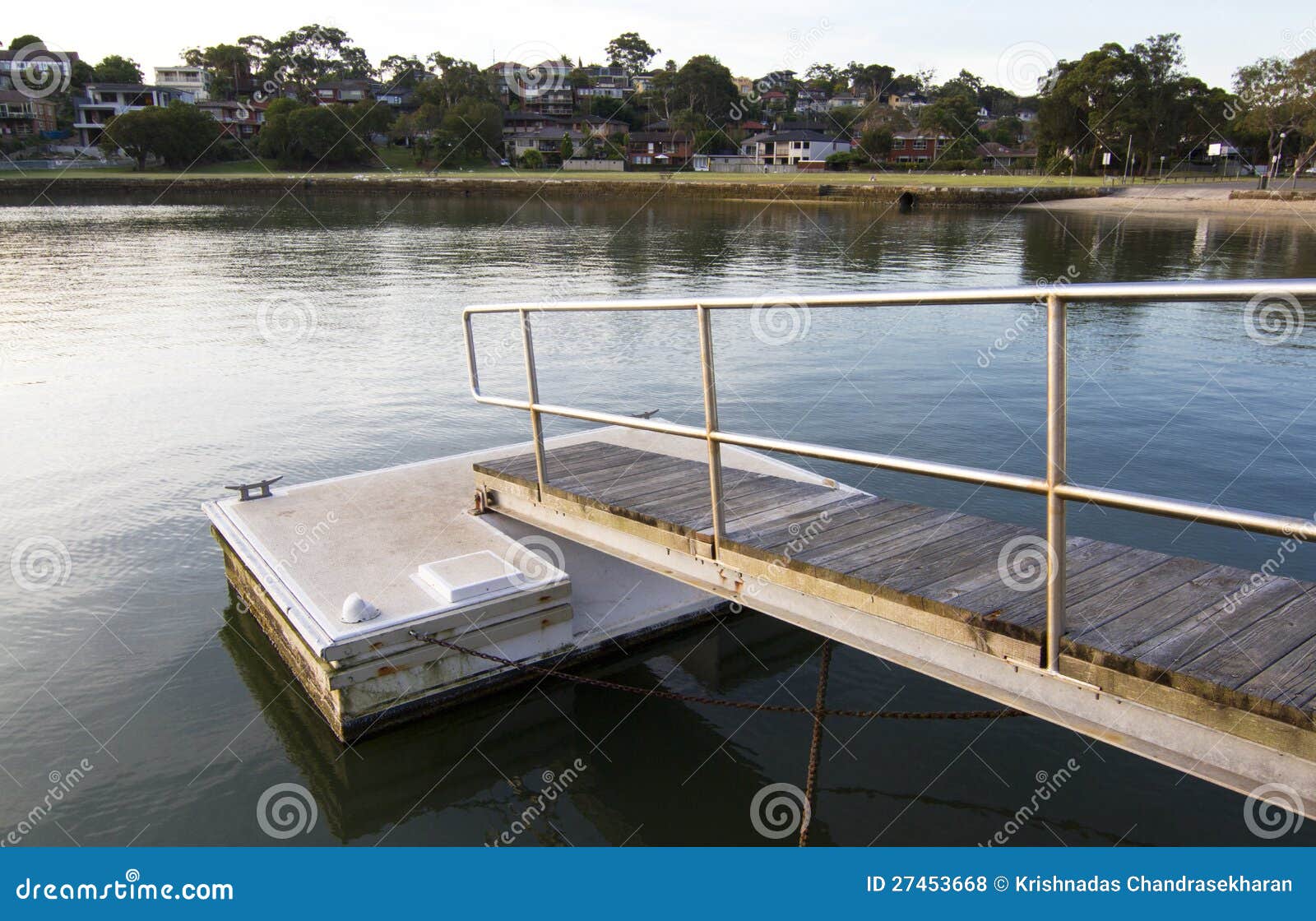 Boat jetty or bridge for boats to park in sea.