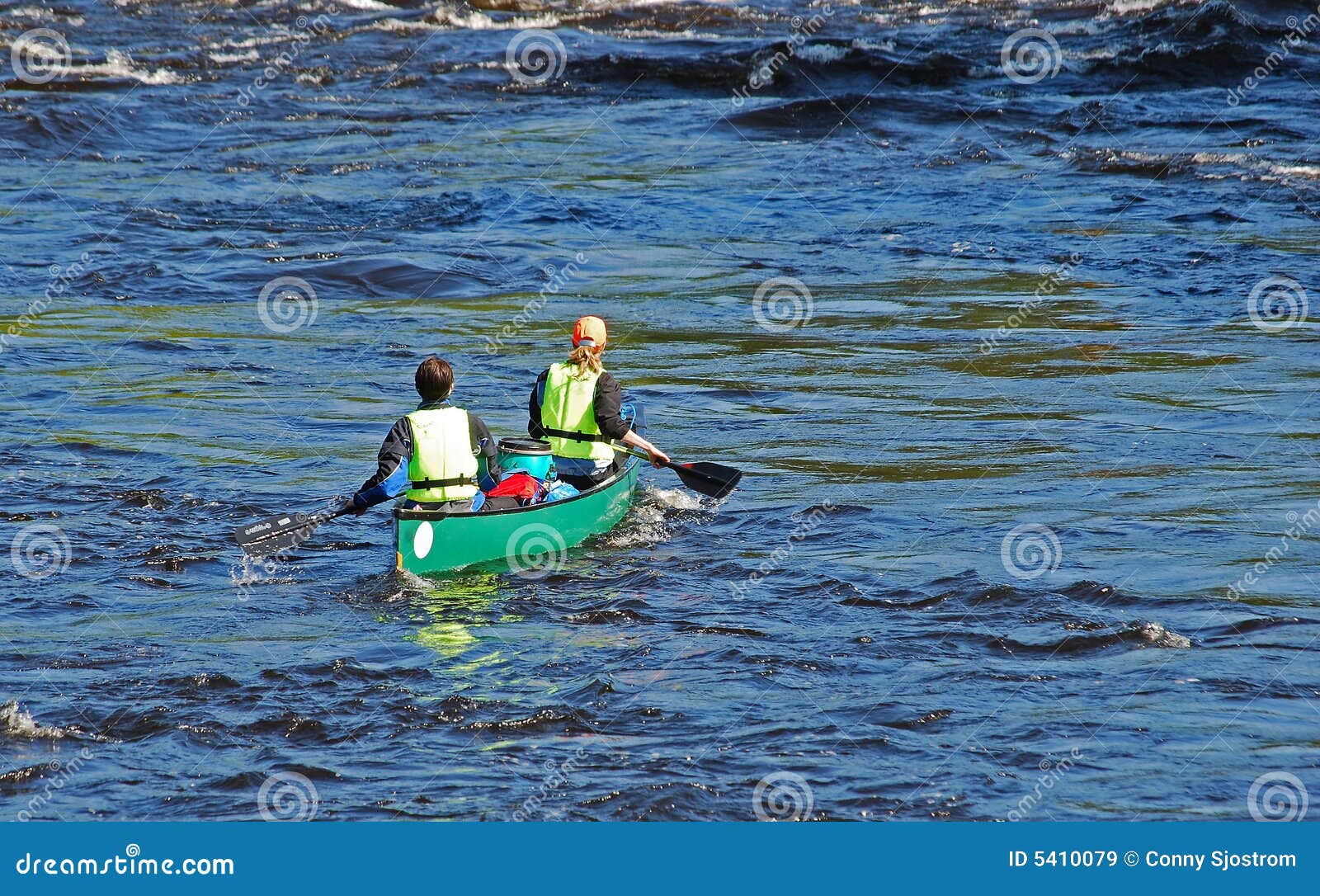 Boaters On River Royalty Free Stock Images - Image: 5410079