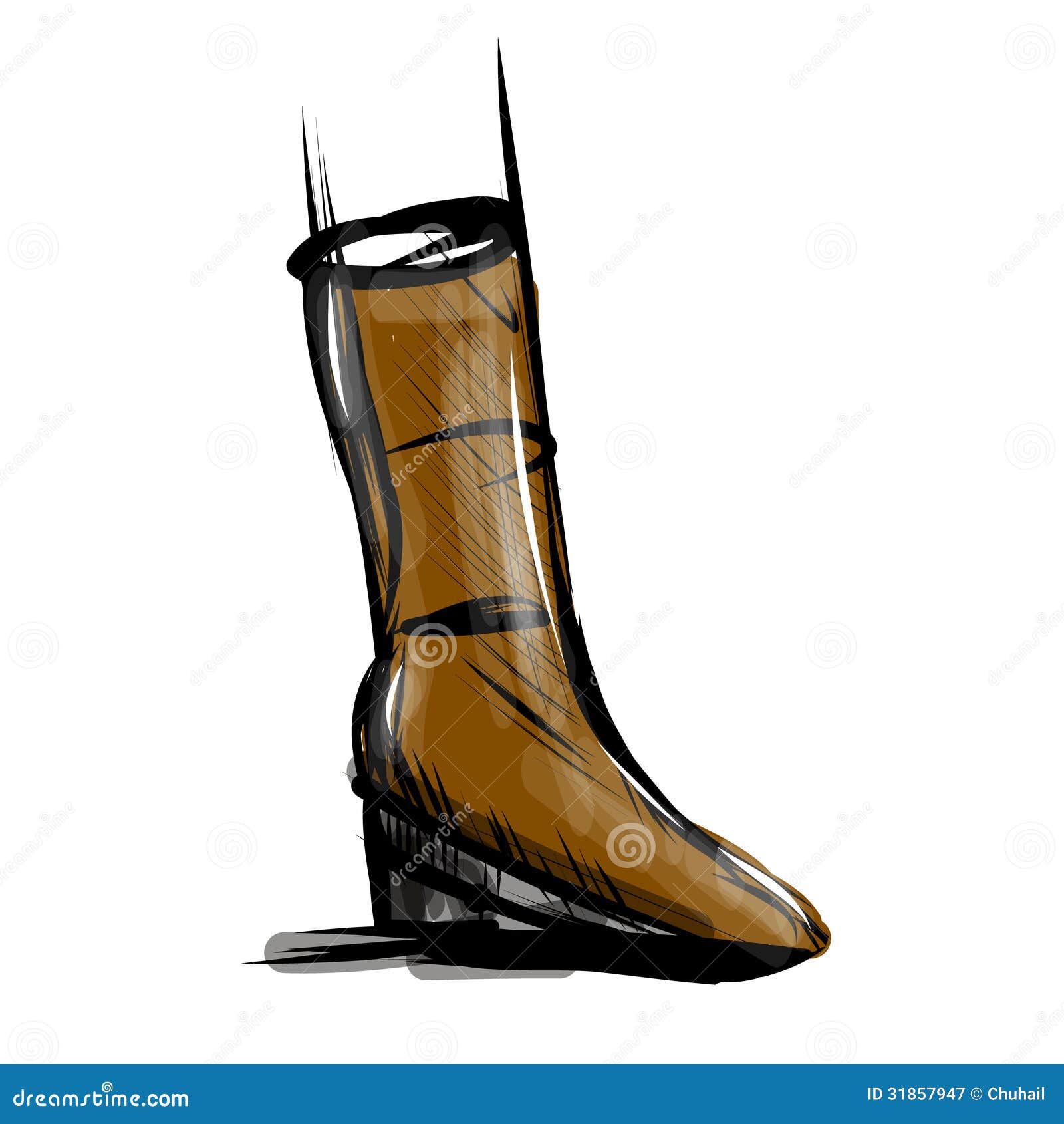 Boot Fast Drawing Sketch Royalty Free Stock Photography - Image: 31857947