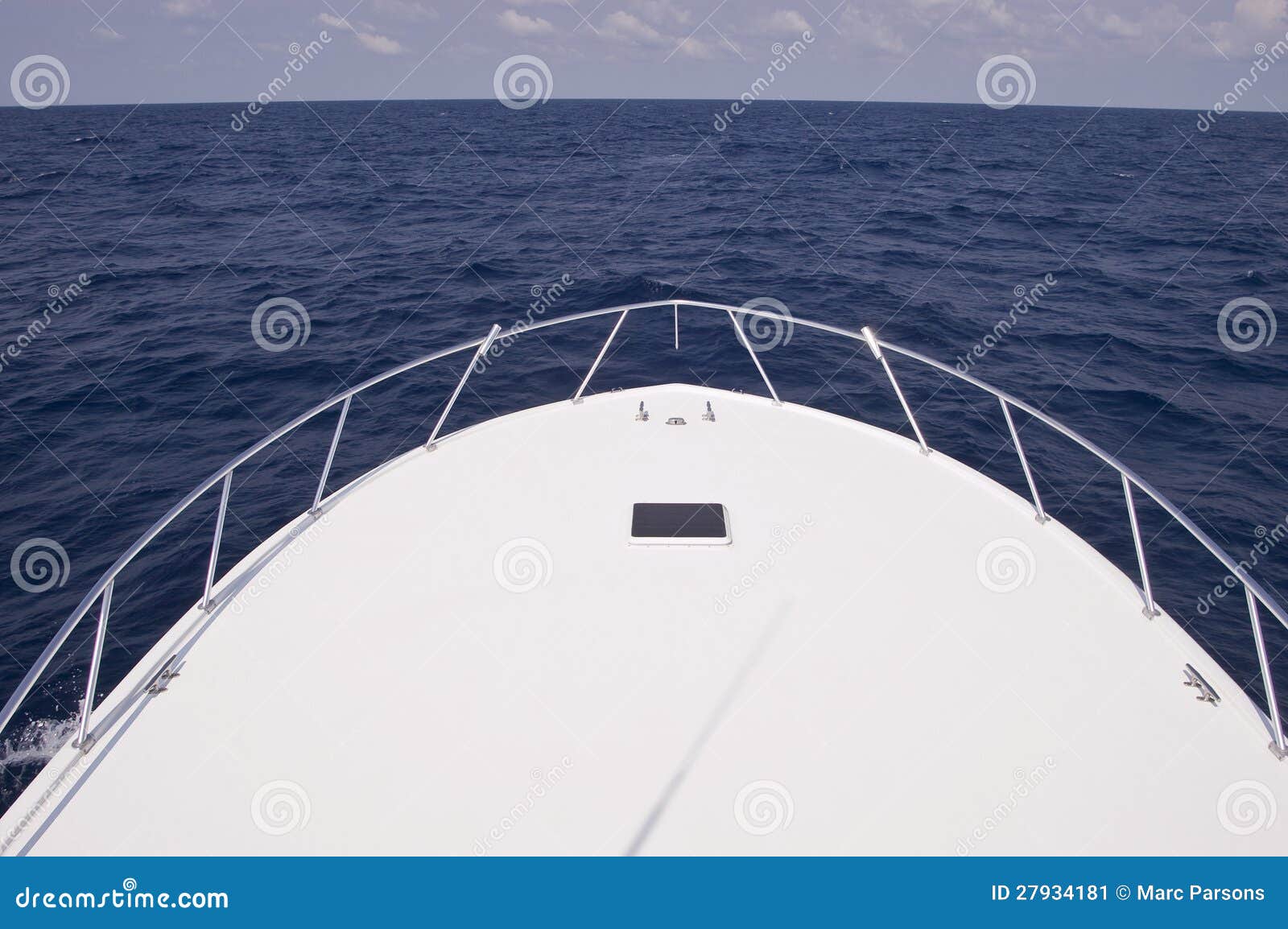 Bow Of Charter Fishing Boat Stock Image - Image: 27934181