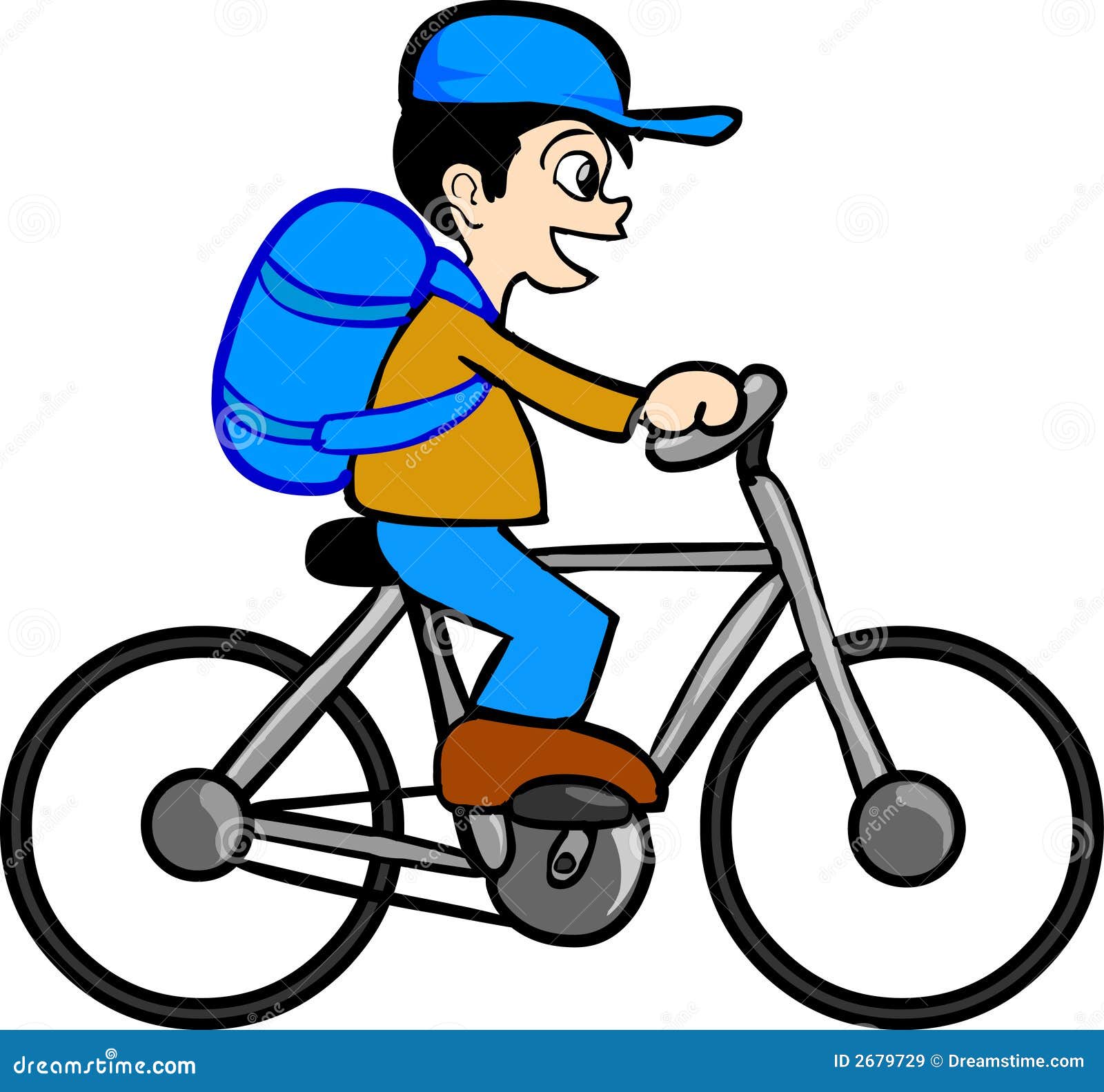 kid on bike clipart - photo #24