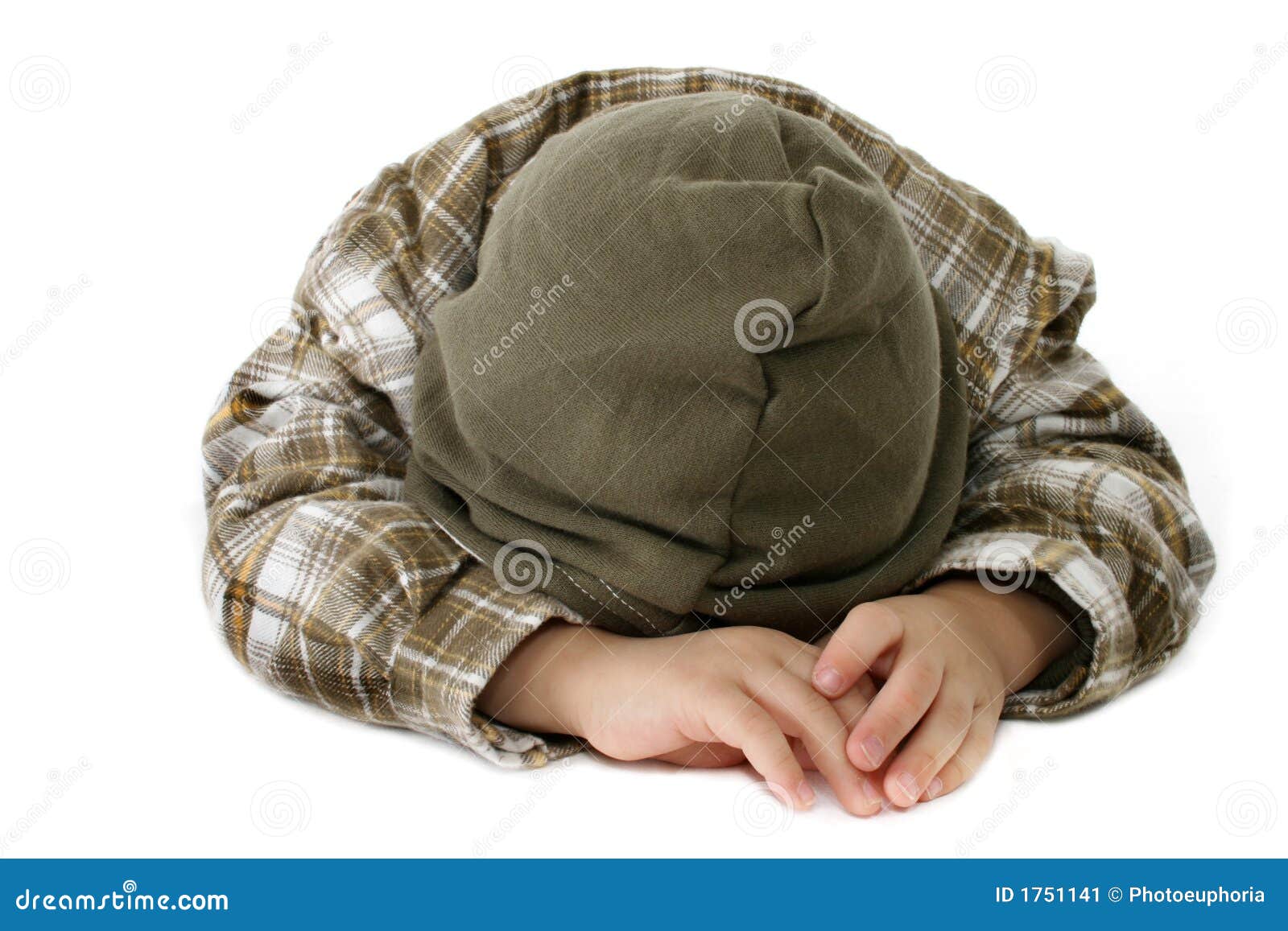 Boy Crying Or Sleeping Stock Image Image 1751141