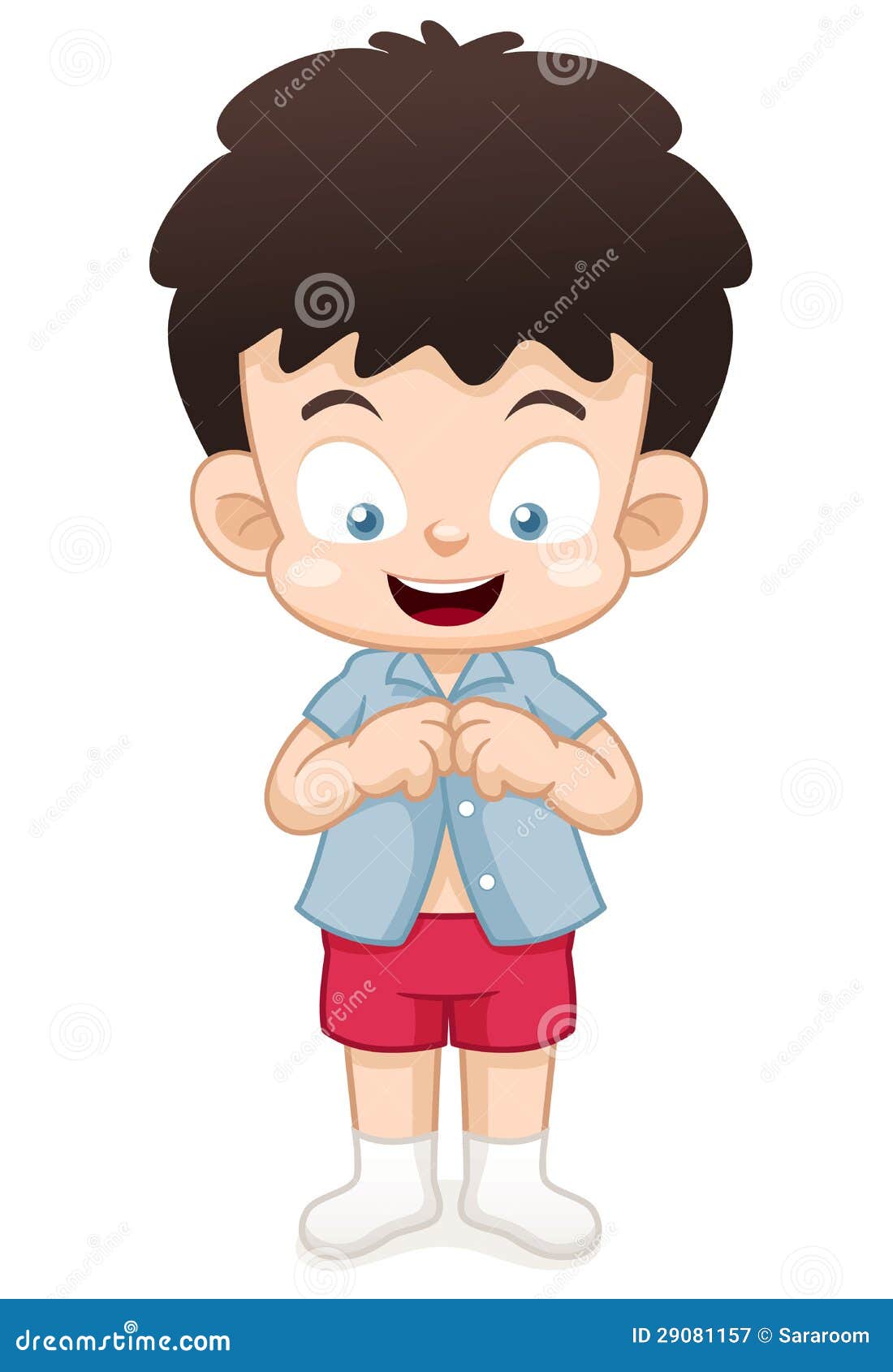 Boy Changing Clothes Clip Art