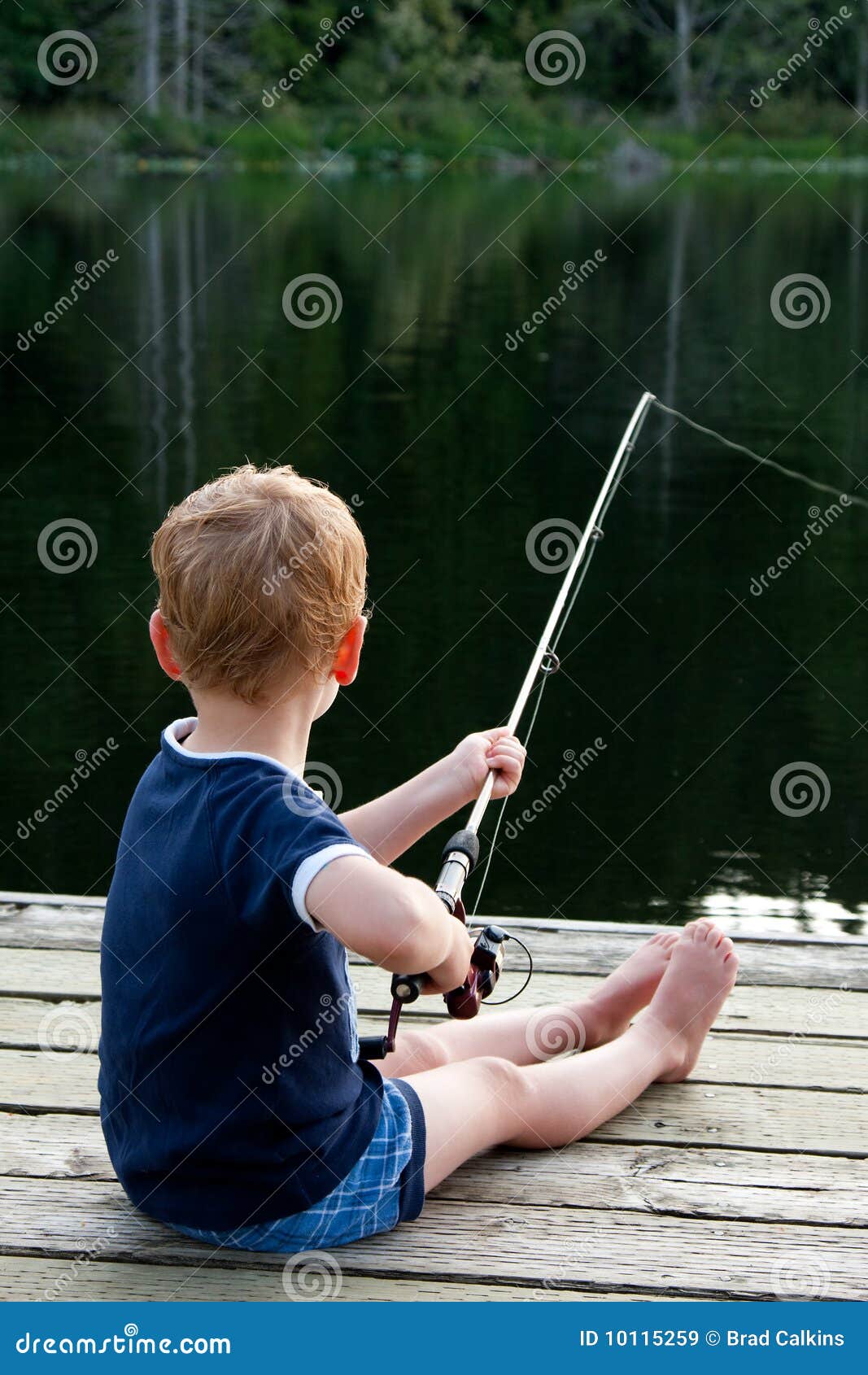 Boy Fishing Royalty Free Stock Images - Image: 10115259
