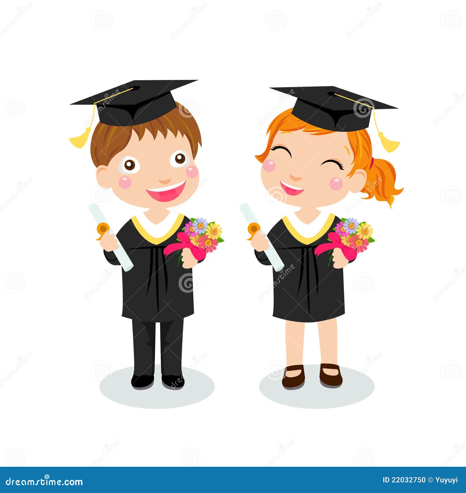 boy and girl graduation clip art - photo #5