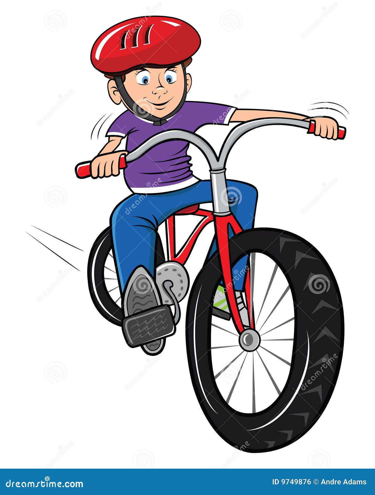 Child Riding Bike Clip Art