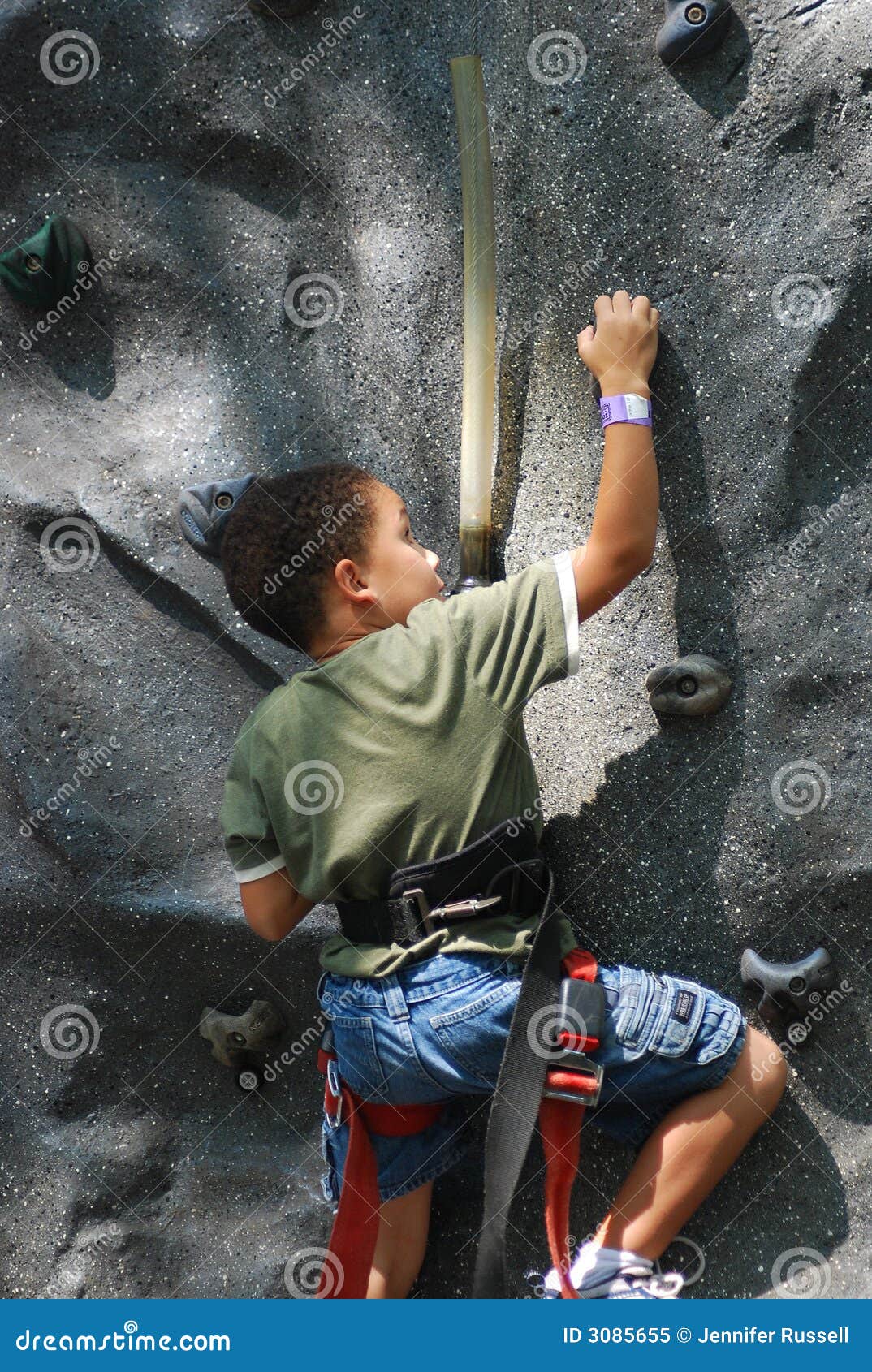 Boy Rock Climbing Royalty Free Stock Photo - Image: 3085655