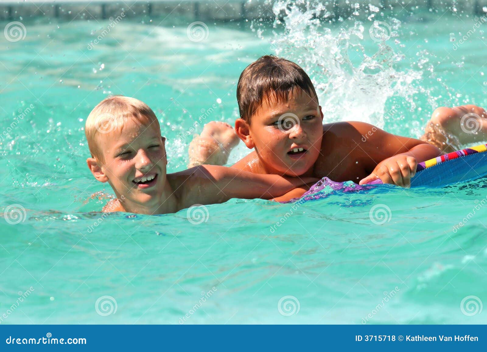 Boys In Pool Royalty Free Stock Photos Image 3715718
