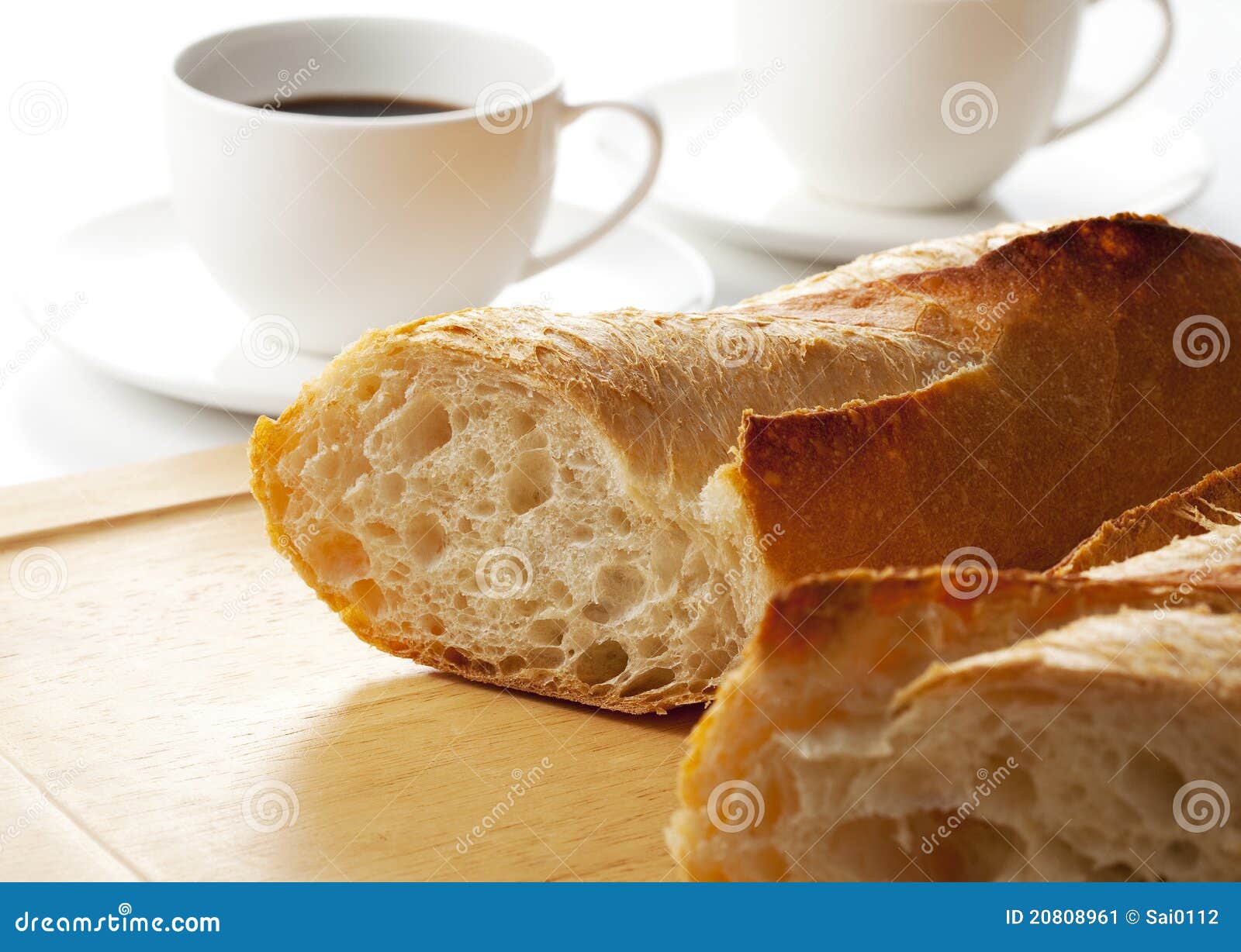 Bread And Coffee Stock Image Image 20808961