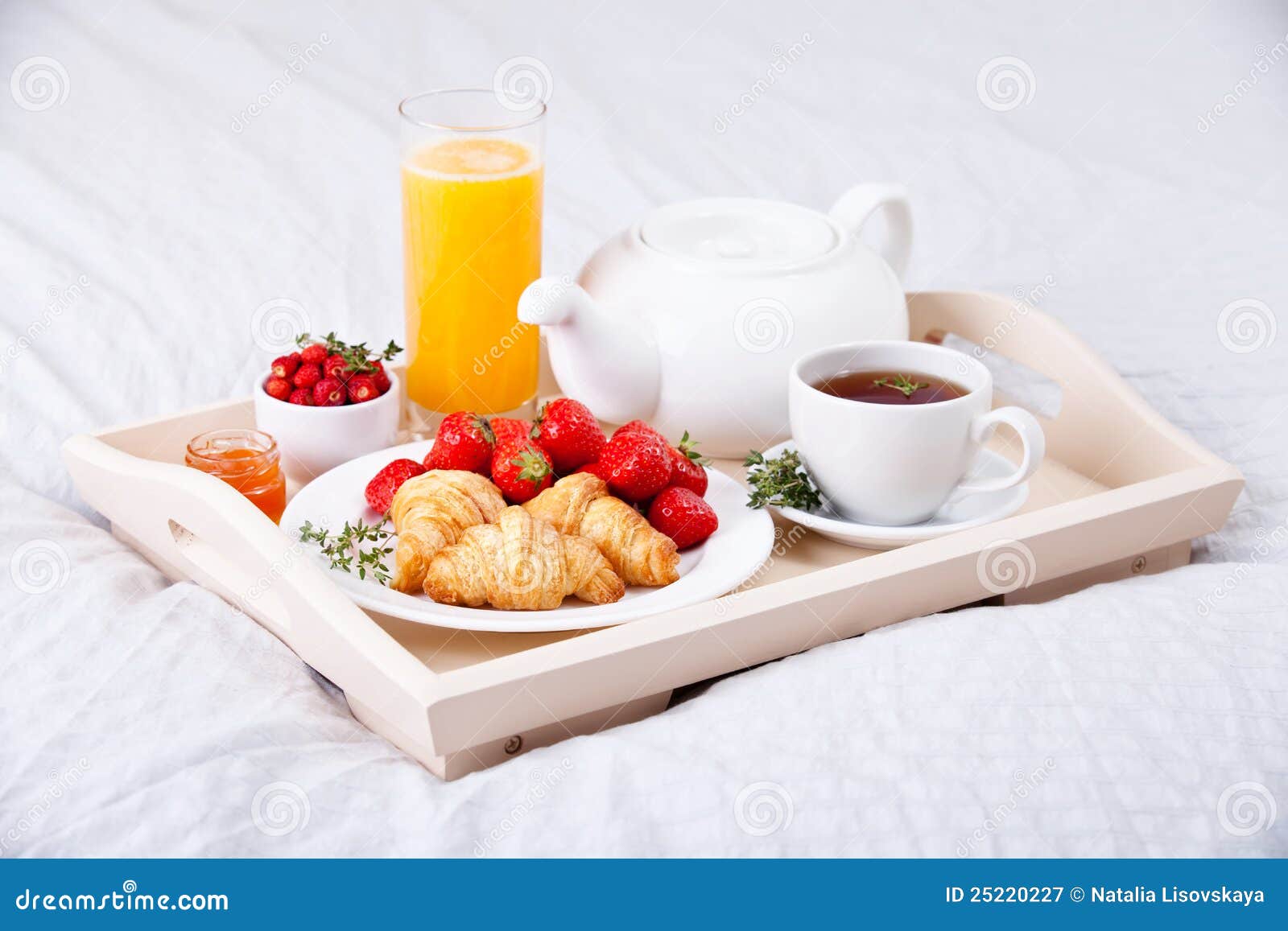 Breakfast In Bed Royalty Free Stock Photography - Image 
