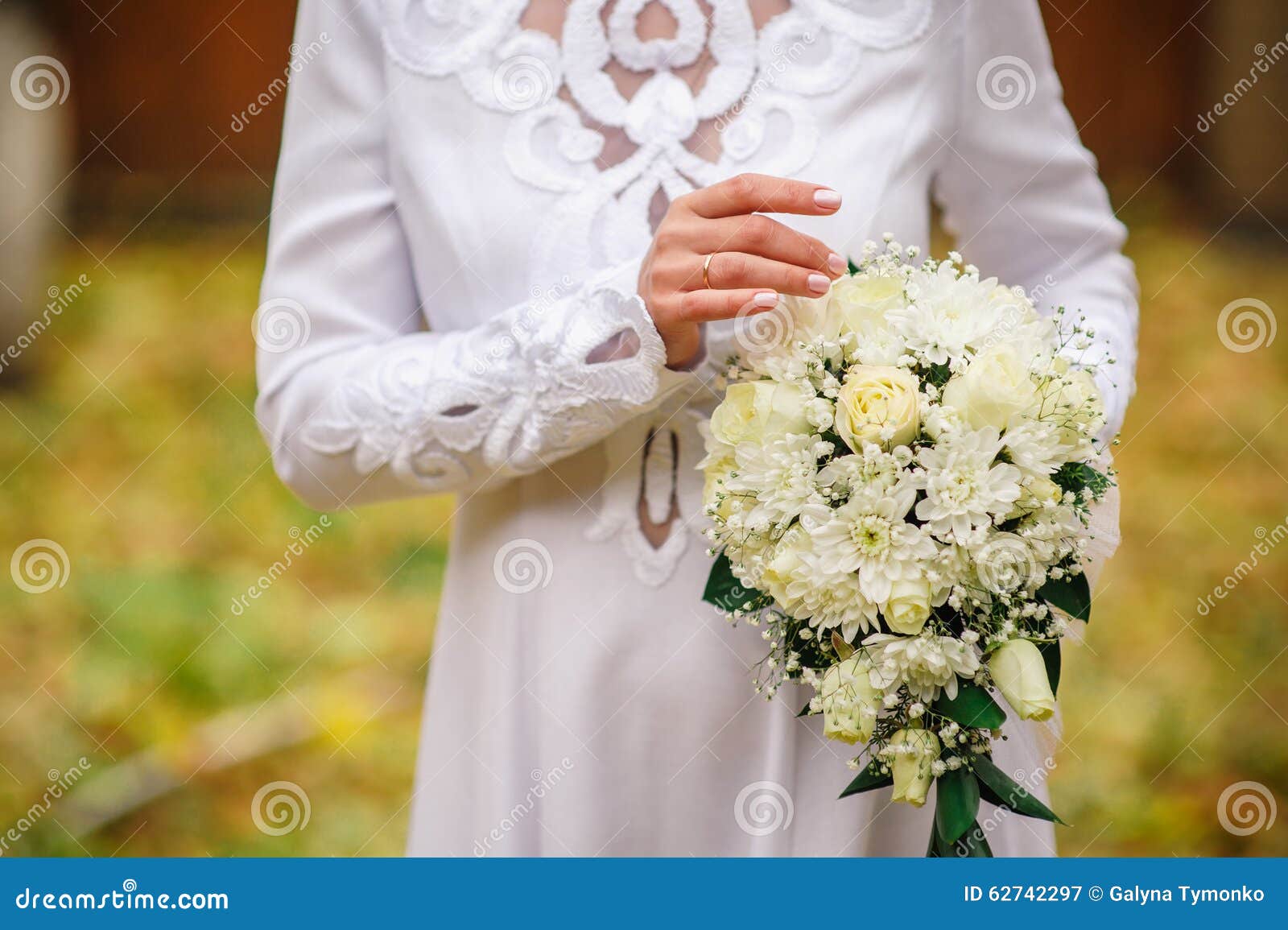 Beautiful Asian Bride Holds Bouquet 85