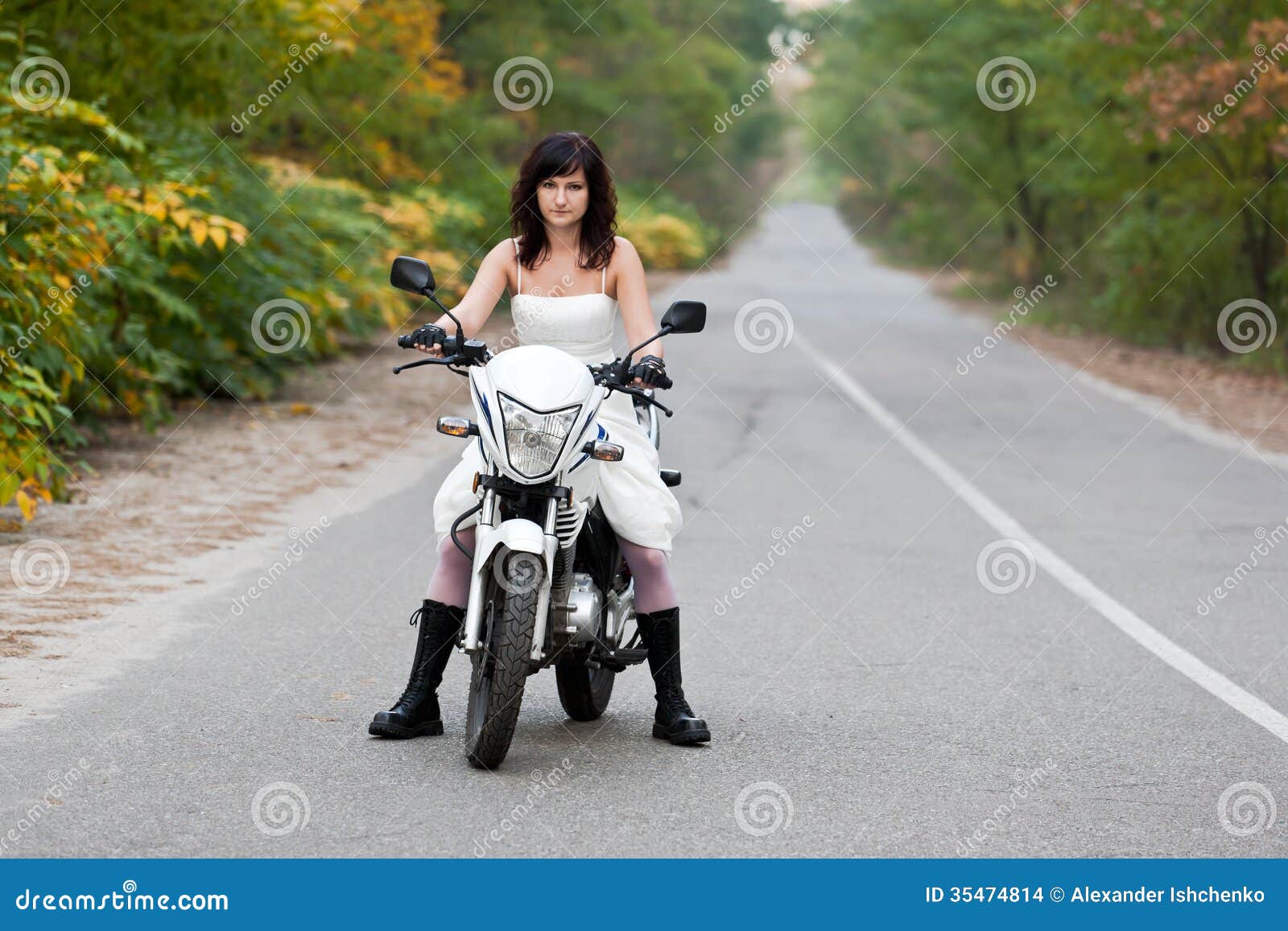 Biker wedding dress