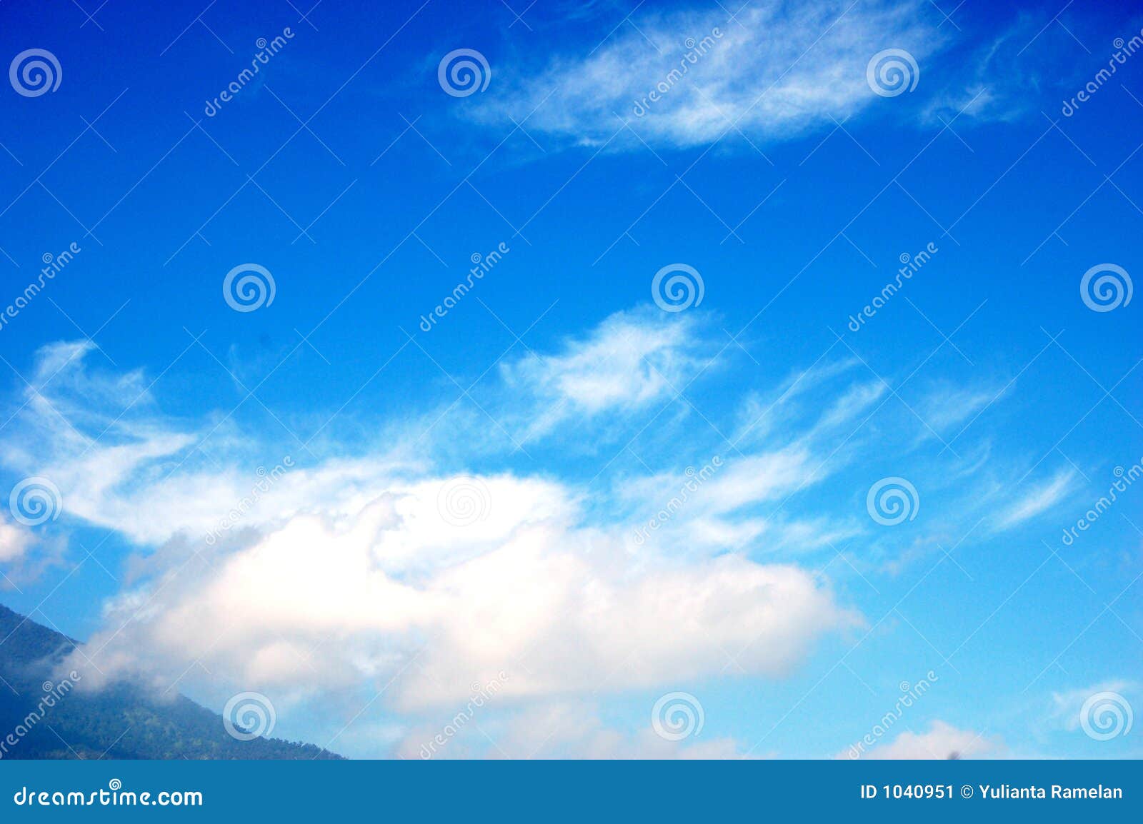 A Bright Blue Sky Stock Image - Image: 1040951