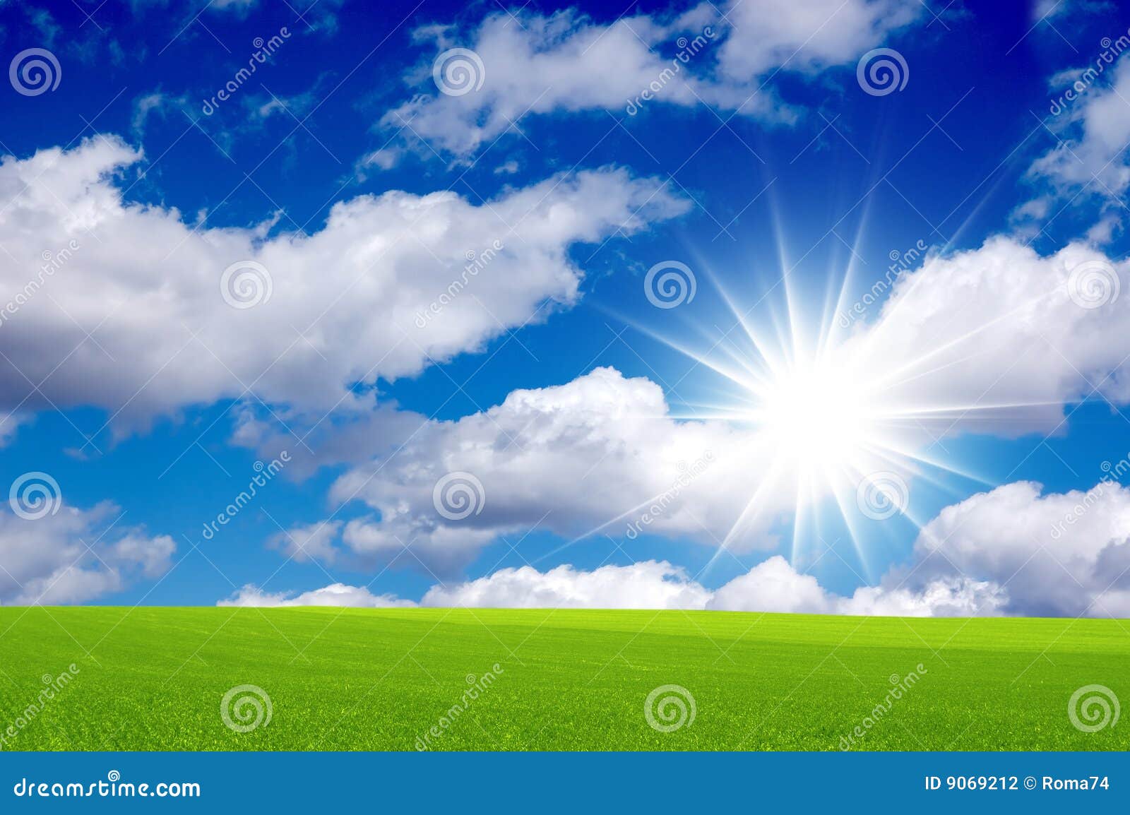 Bright Sunny Day Stock Photography Image 9069212