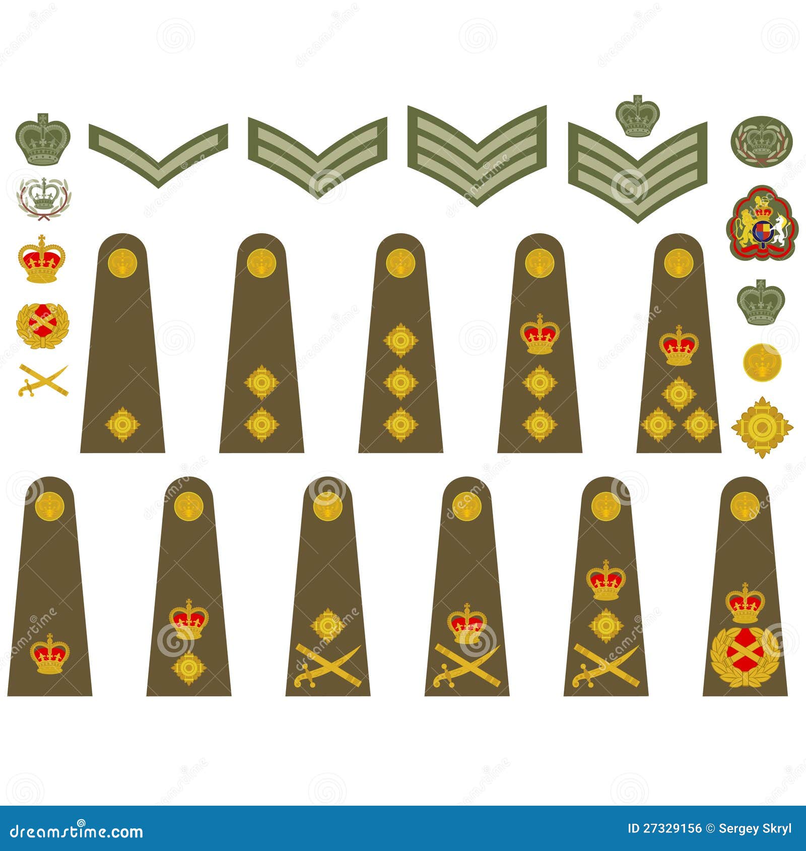 British Army Insignia Royalty Free Stock Image Image 27329156