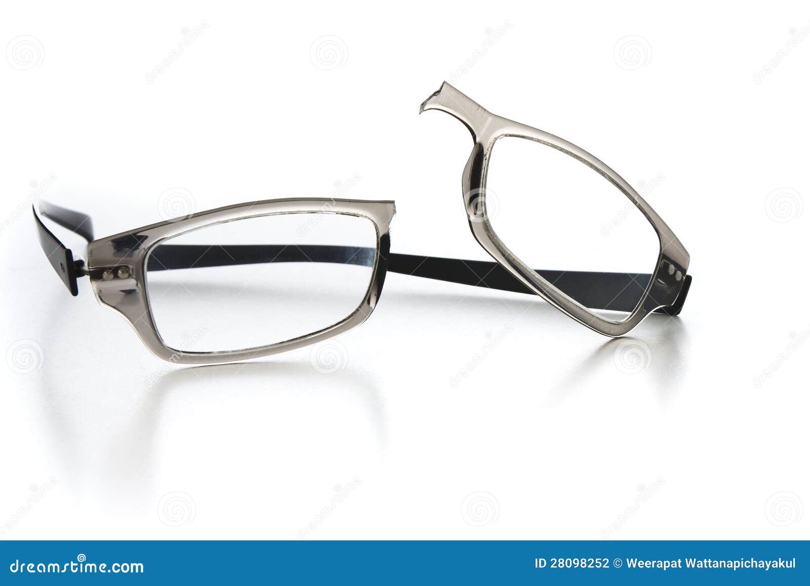 Broken Eyeglasses Stock Photography - Image: 28098252