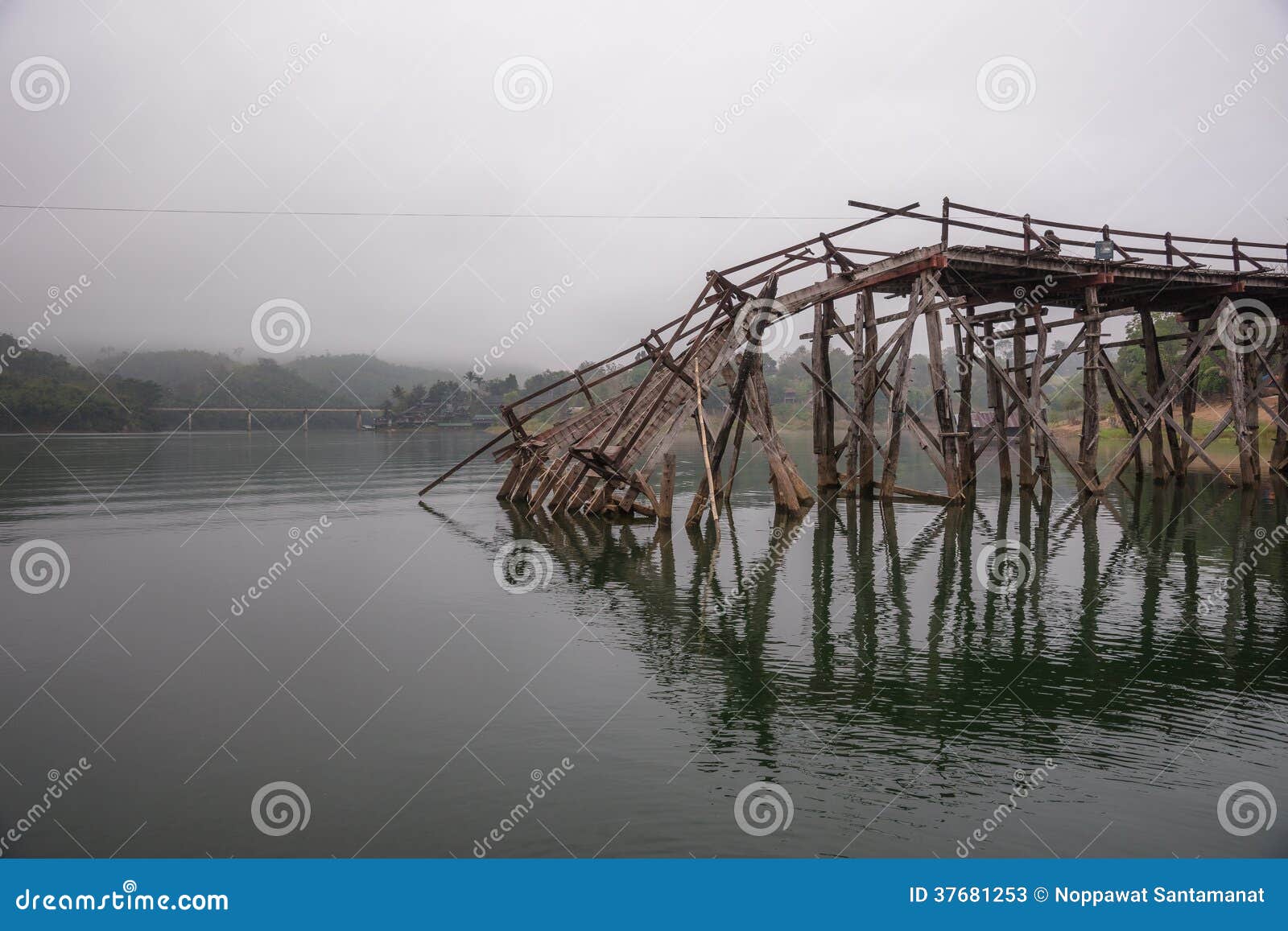 Broken Wooden Bridge Stock Photos Image 37681253