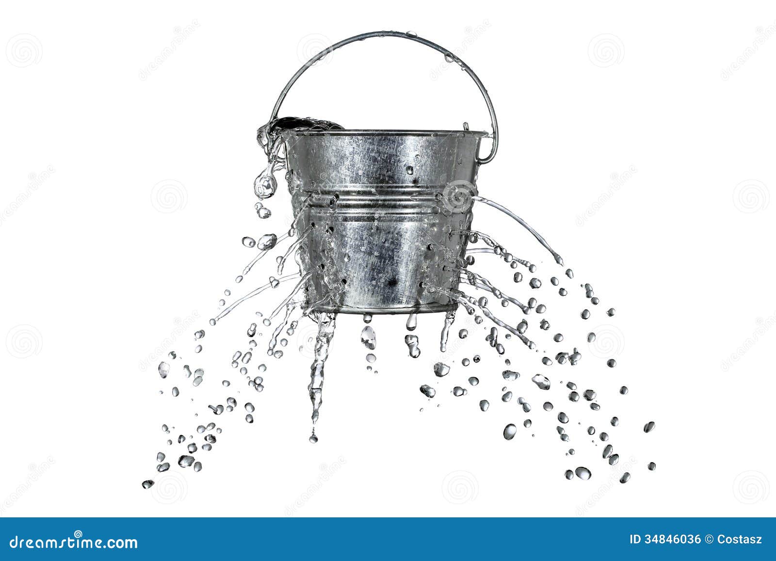 Bucket With Holes Royalty Free Stock Image  Image: 34846036