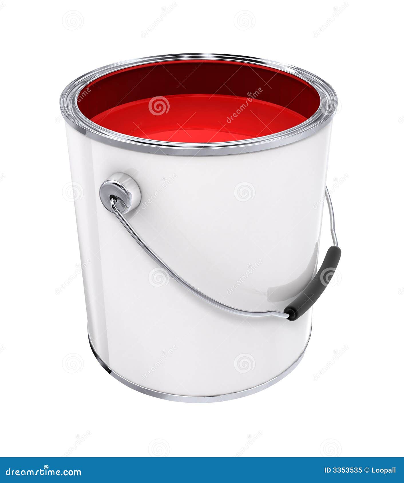 Bucket With Red Paint Royalty Free Stock Photo  Image: 3353535