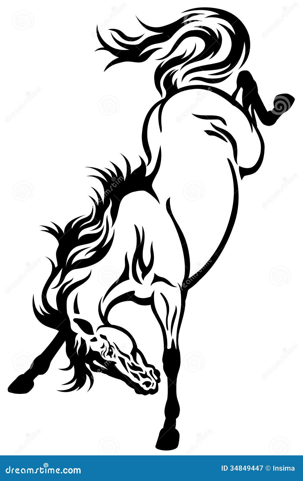 clip art bucking horse - photo #23