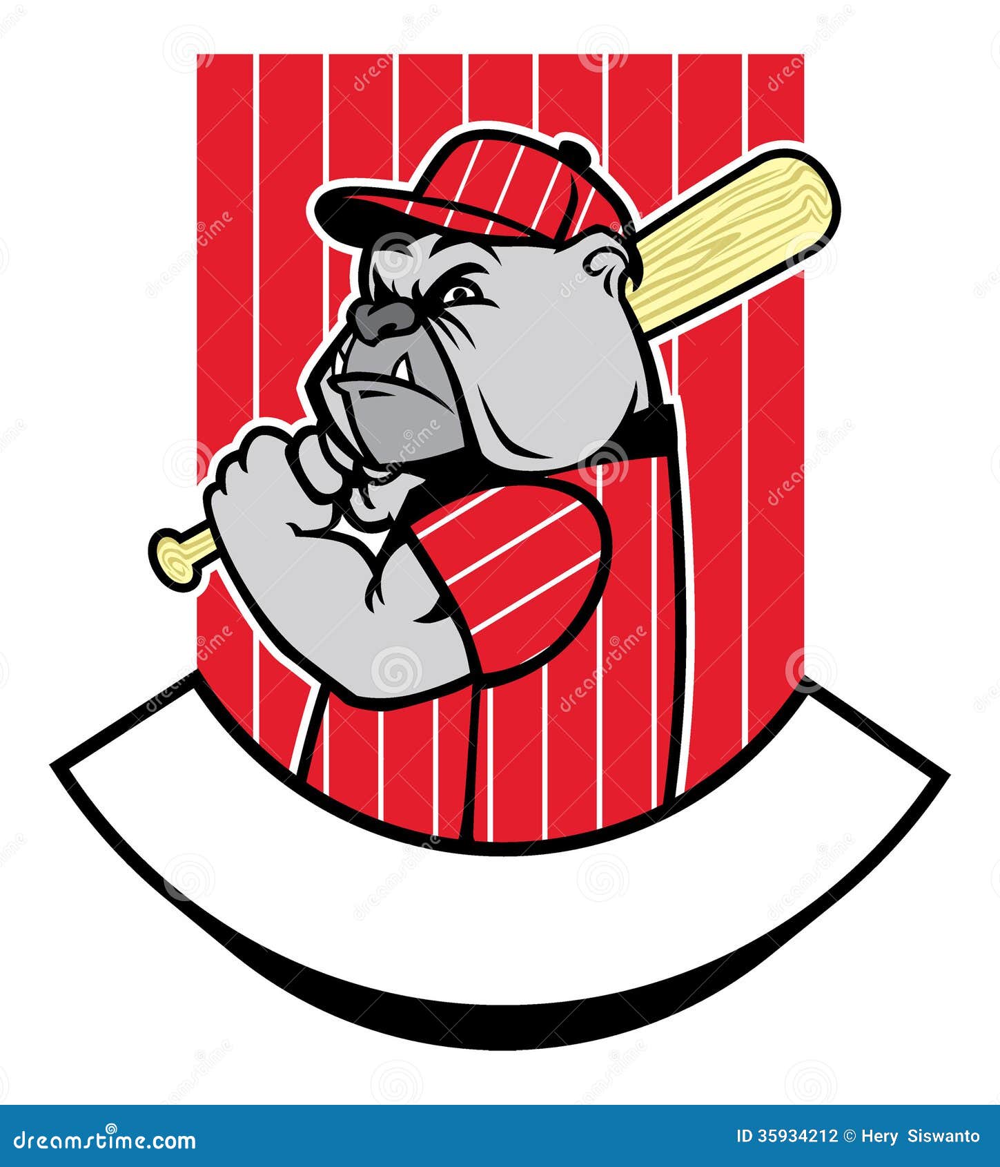 free bulldog baseball clipart - photo #28