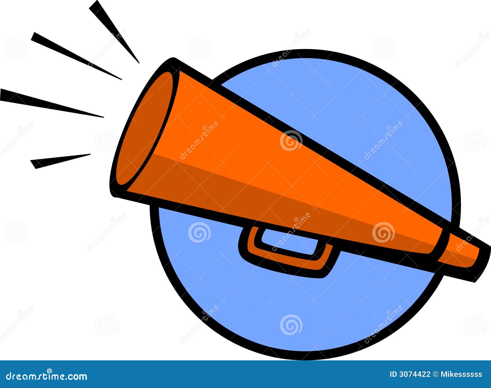 Bullhorn Vector Illustration Stock Photography - Image: 3074422