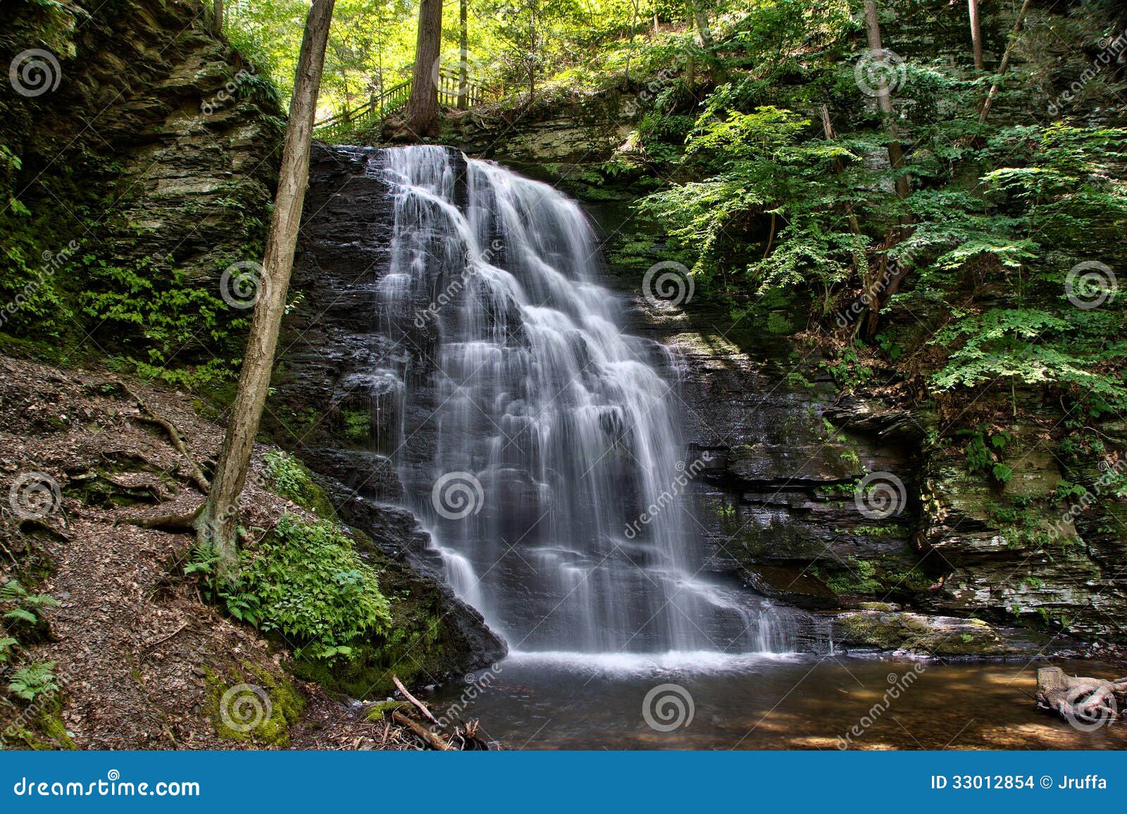 bridal veil falls one of the waterfalls of bushkill falls in the ... bridal veil falls one of the waterfalls of bushkill falls in the ...