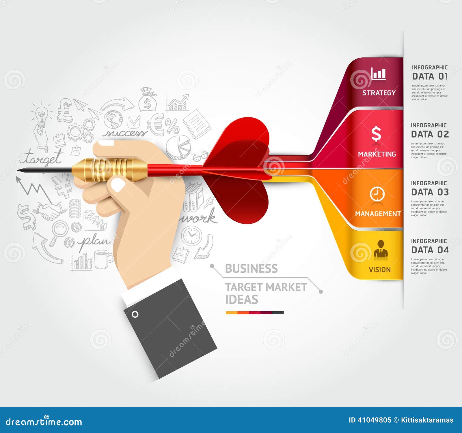 banner workflow business target marketing concept businessman han stock banner workflow business target marketing concept businessman han stock