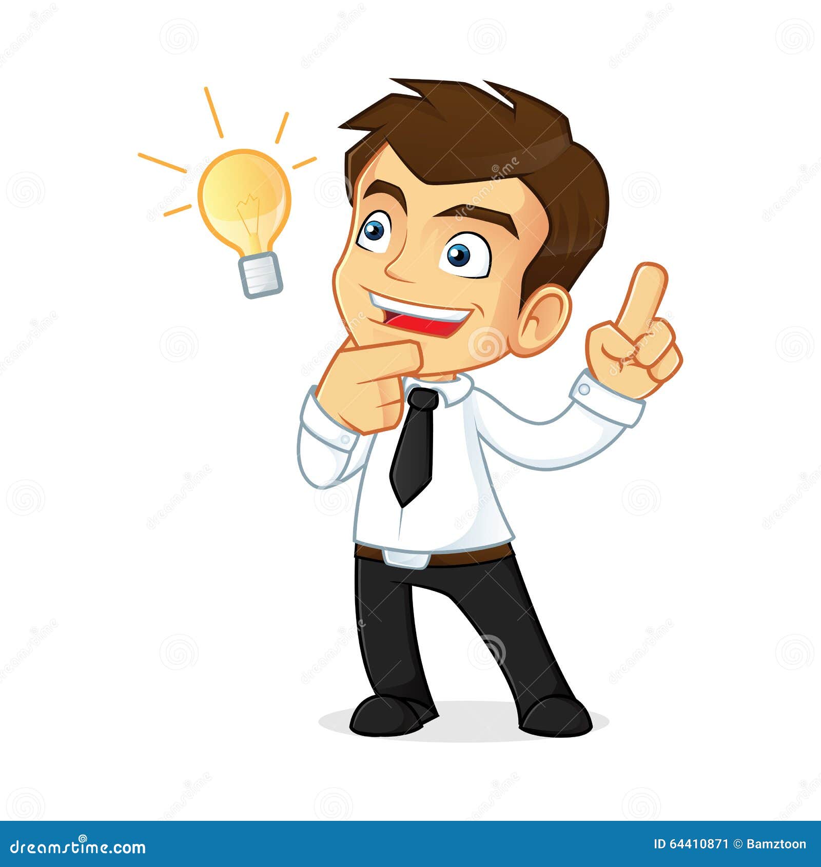 Businessman Having Idea Stock Vector - Image: 64410871
