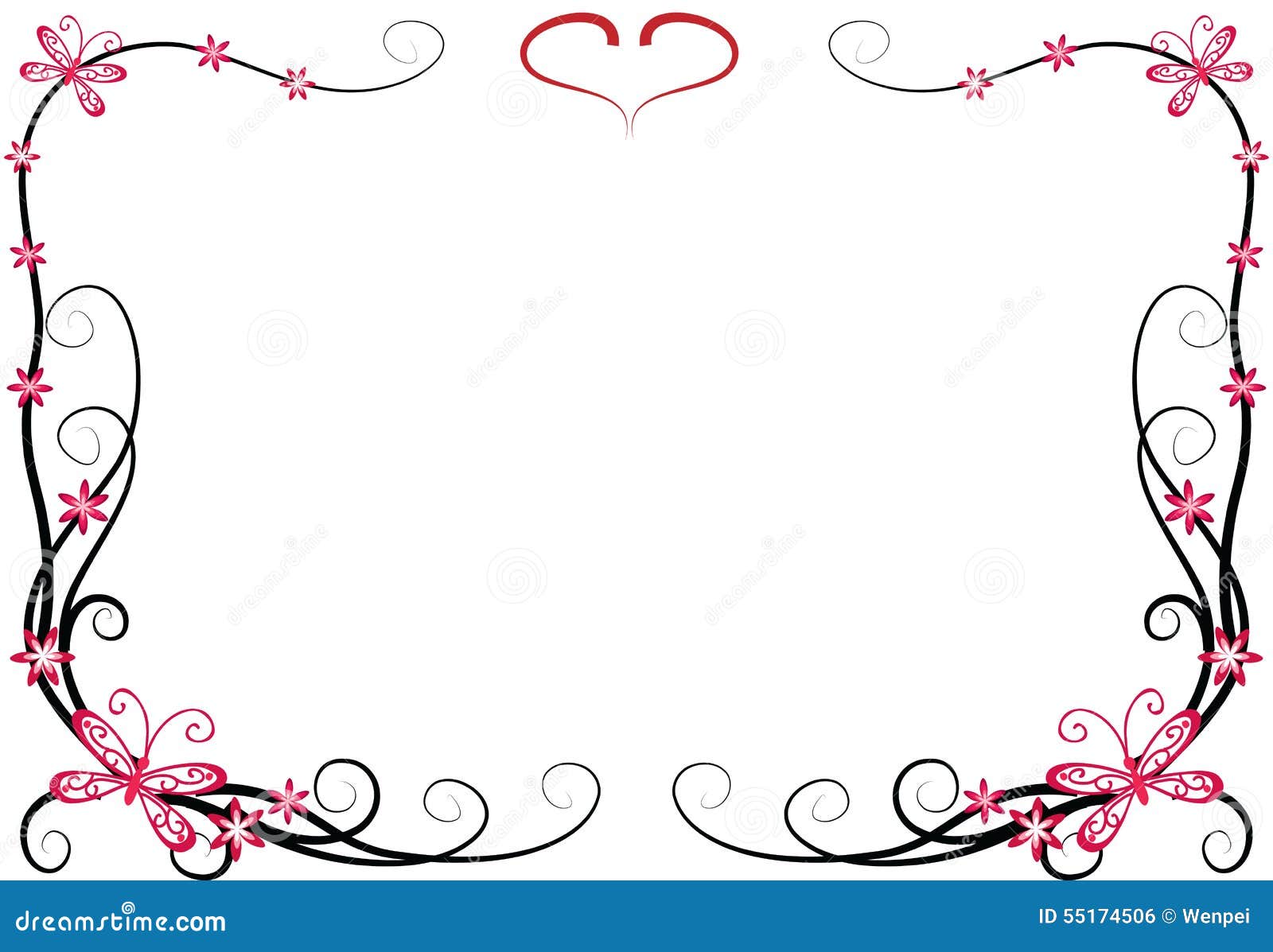 butterfly with frame stock illustration image 55174506 butterfly with frame stock illustration image 55174506