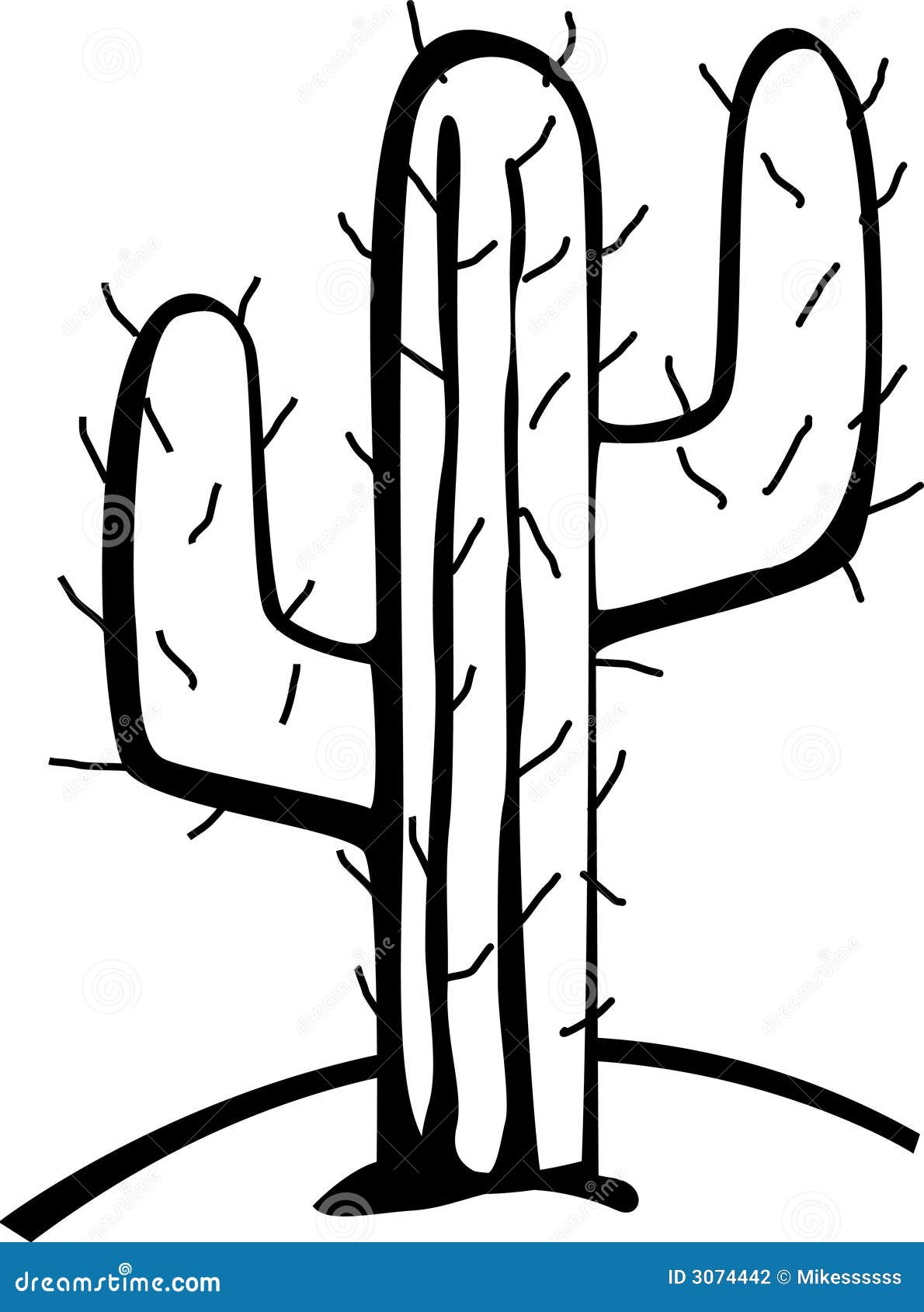 free black and white cactus clipart - photo #8