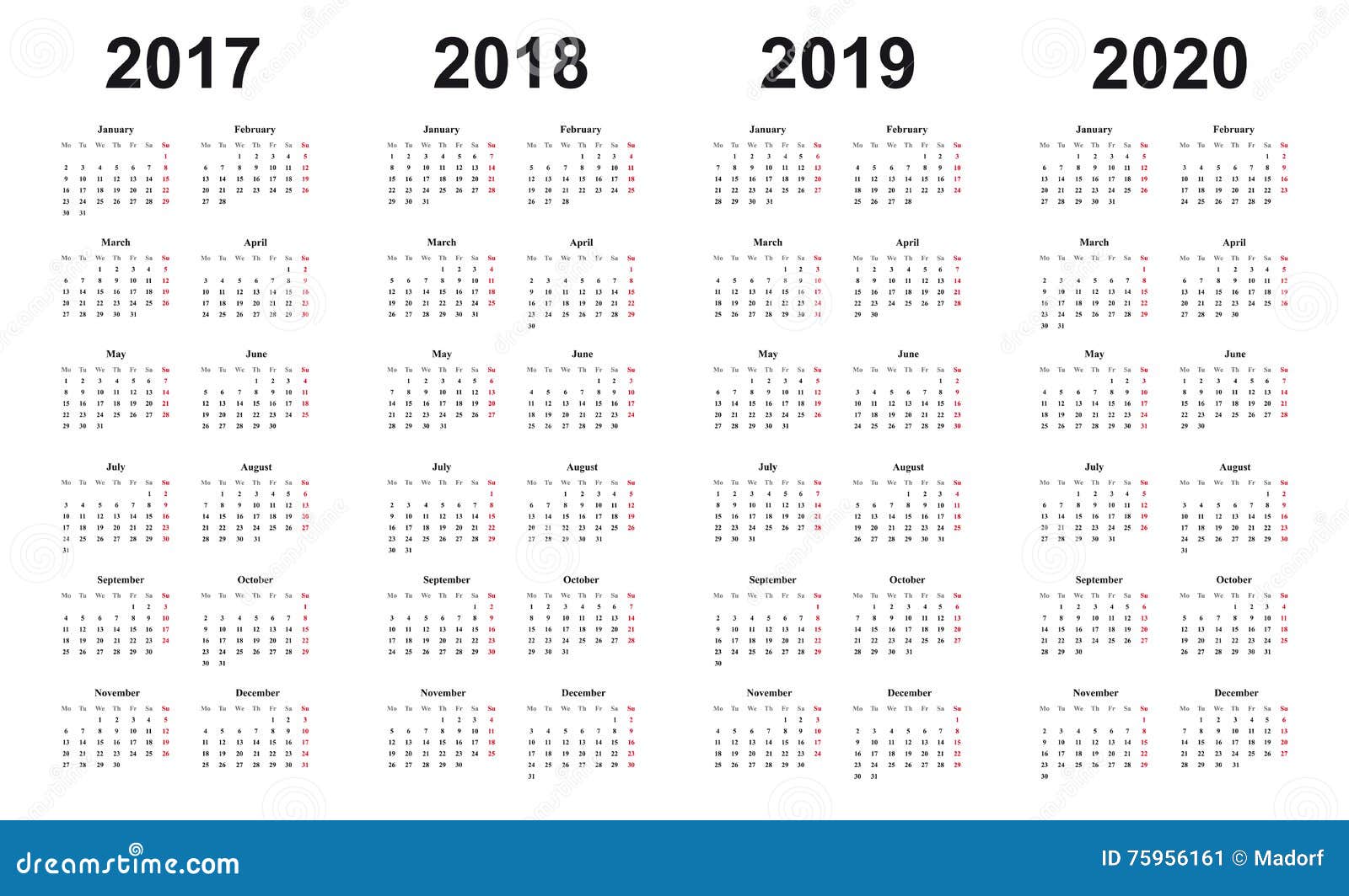 Календарь июня 2017-2018 с праздниками и выходными