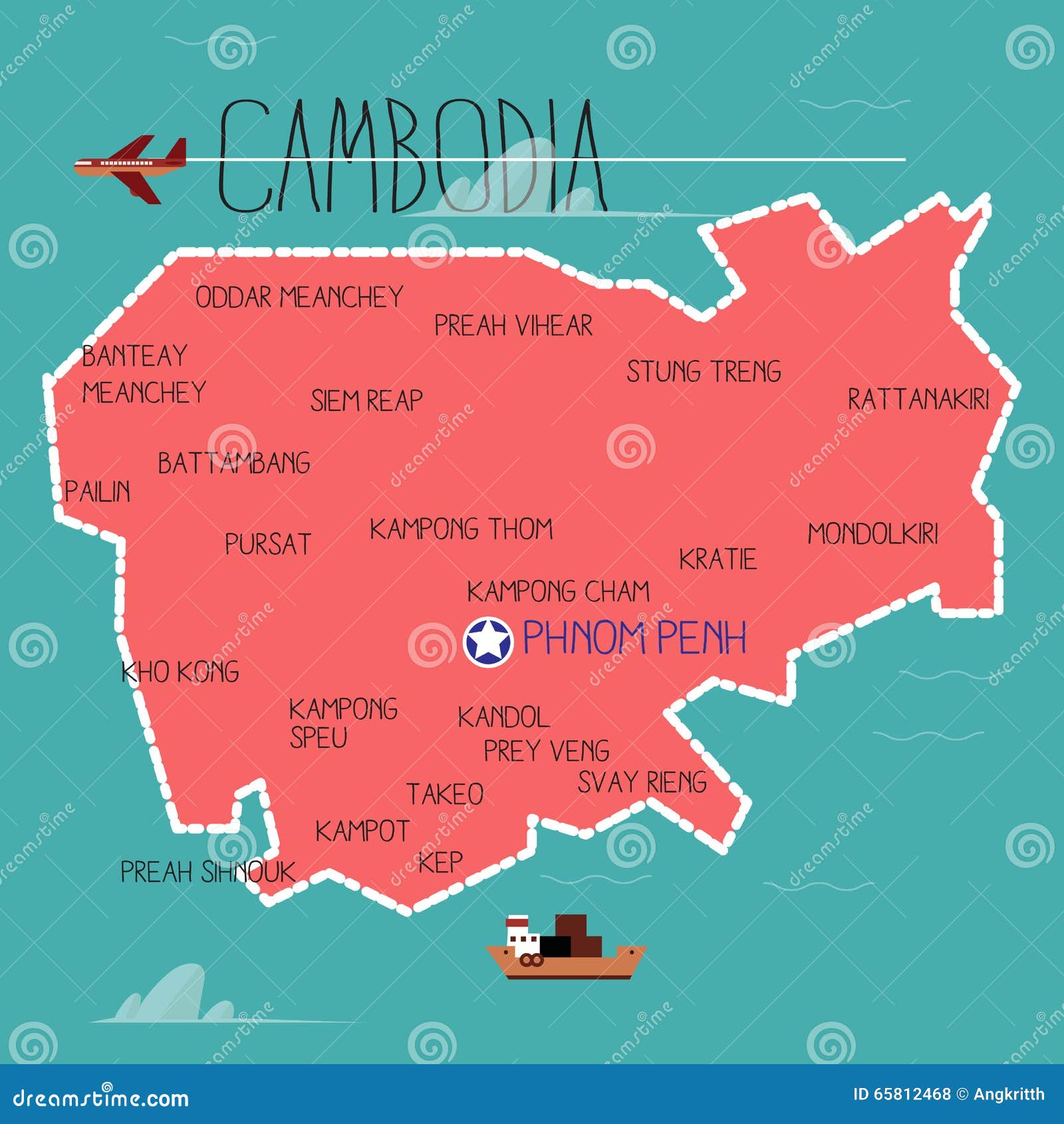 clipart map of cambodia - photo #18