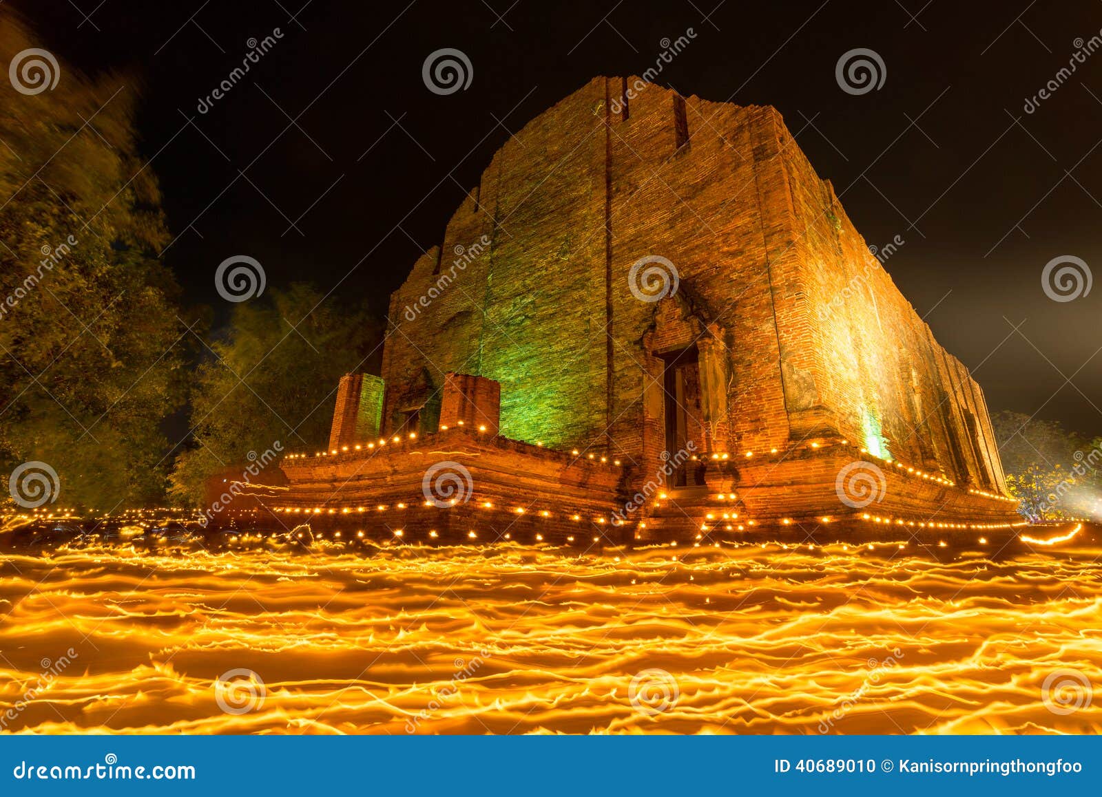 candles waving rite on buddhist holy day stock photo candles waving rite on buddhist holy day stock photo