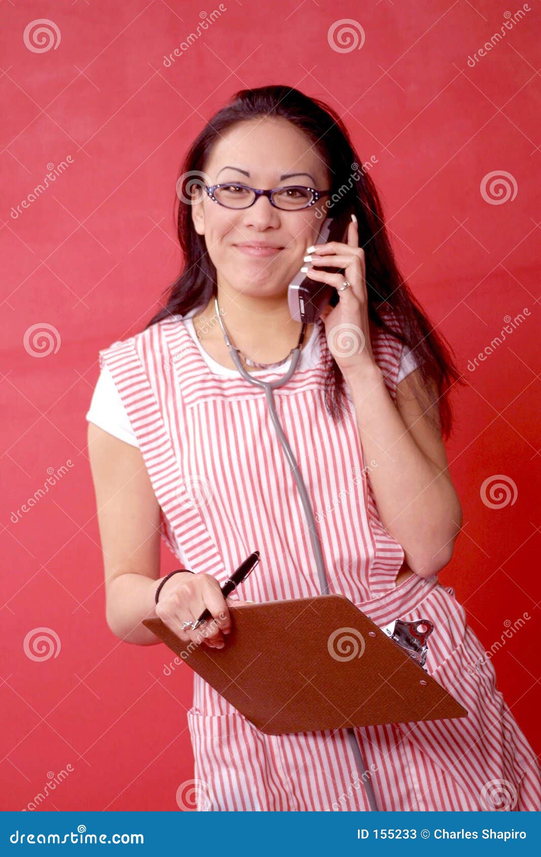 Candy Stripper Ready To Help Stock Photos - Image: 155233