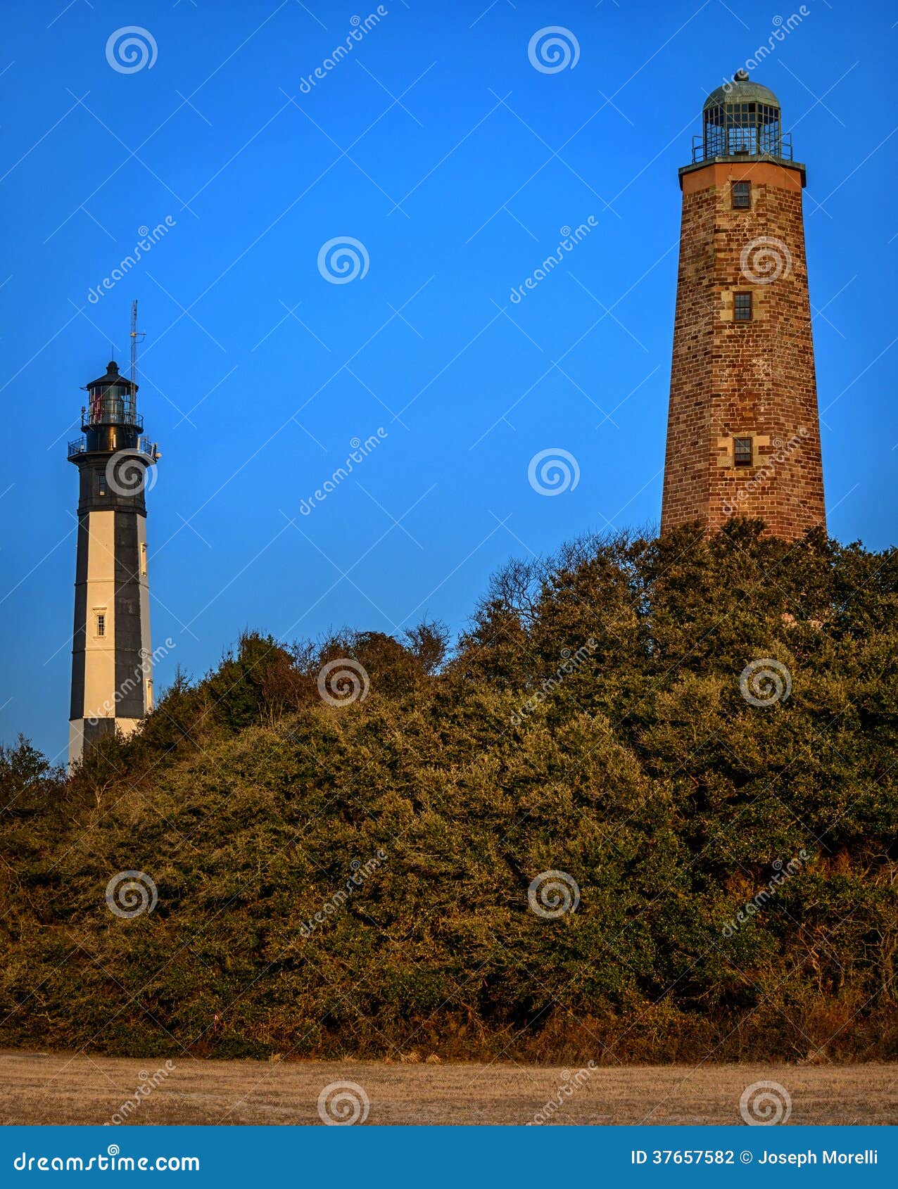 Cape Henry Lighthouses Stock Photography - Image: 37657582