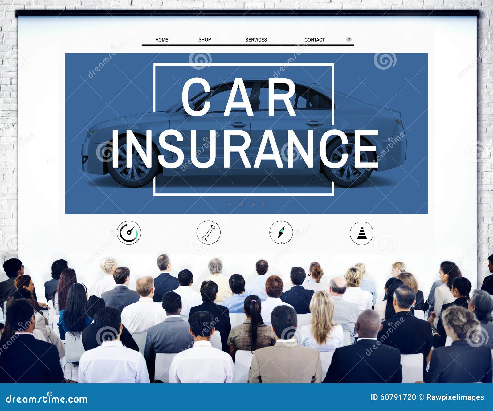 Car Insurance Accident Claim Risk Defense Drive Concept Stock Photo 