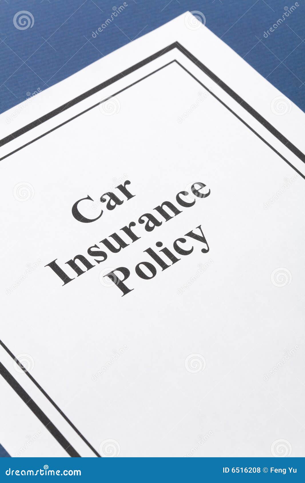 Car Insurance Policy Royalty Free Stock Photos - Image: 6516208