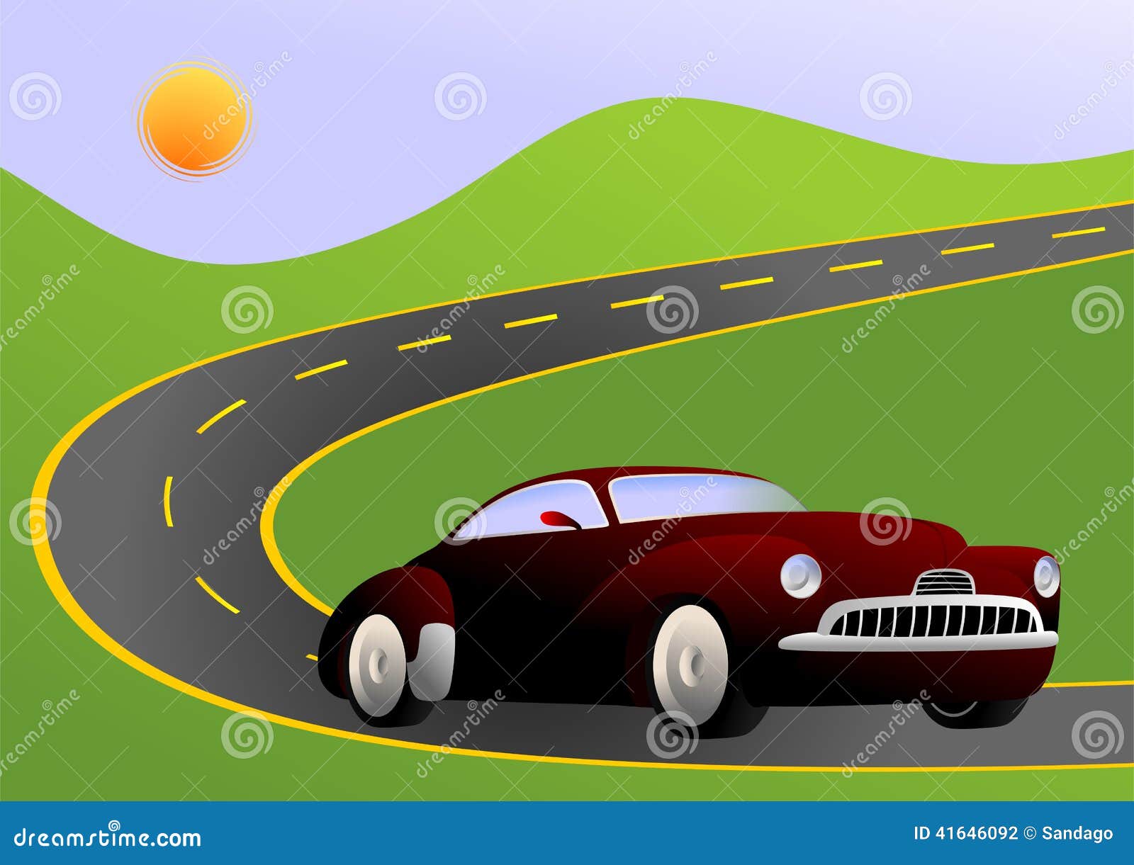 clipart car driving on road - photo #31