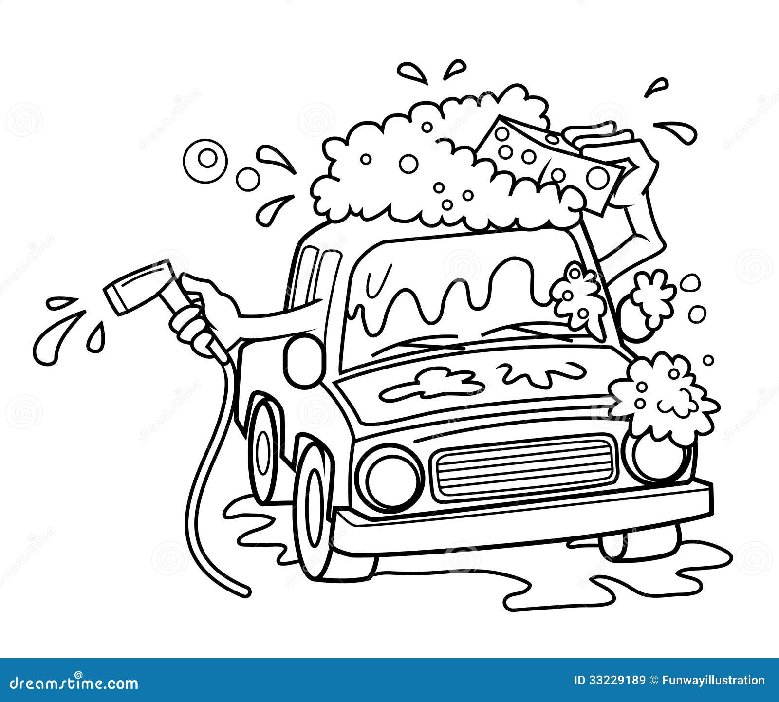 free car wash clipart black and white - photo #7