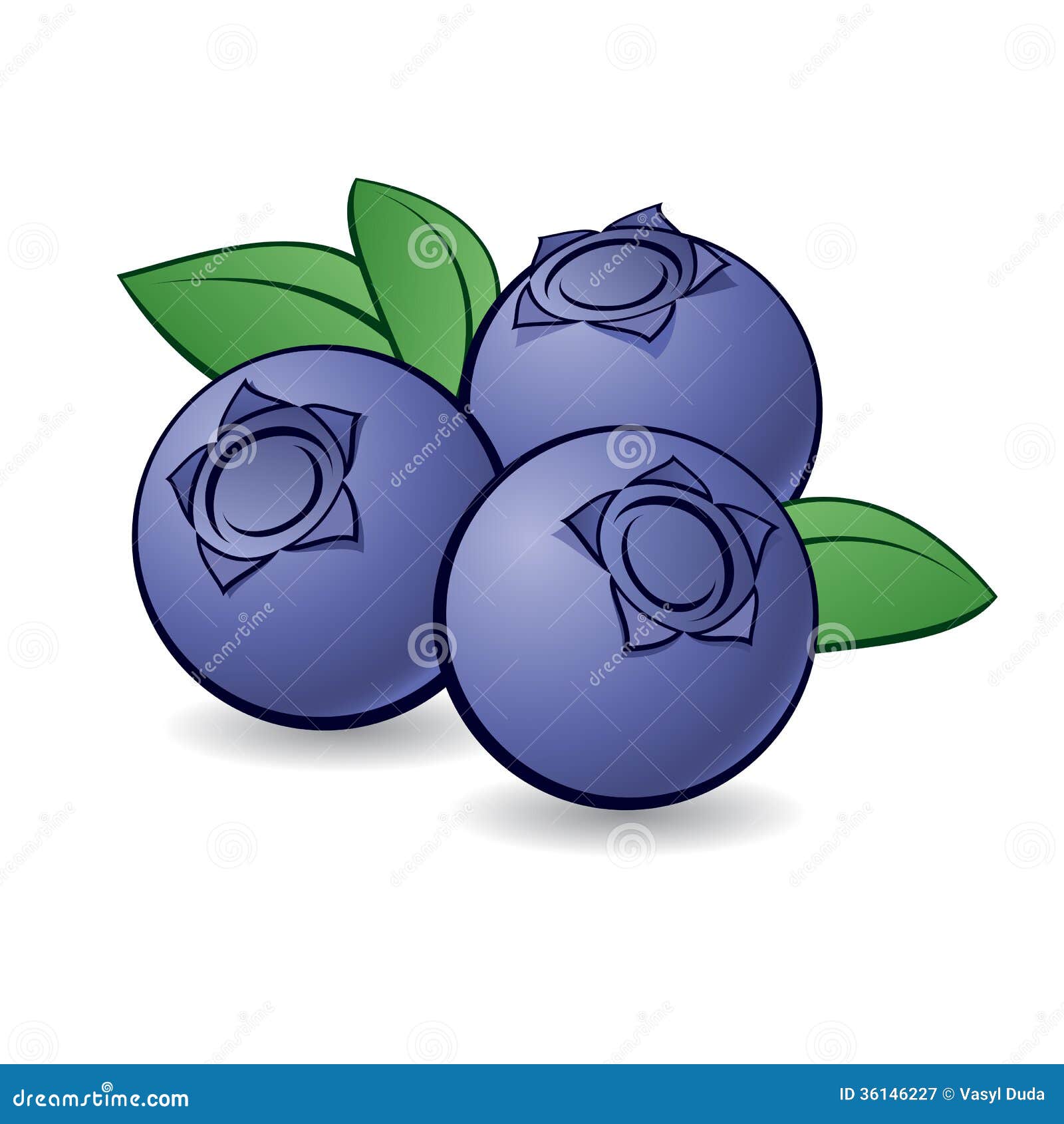 Cartoon Blueberry. Royalty Free Stock Photography - Image: 36146227