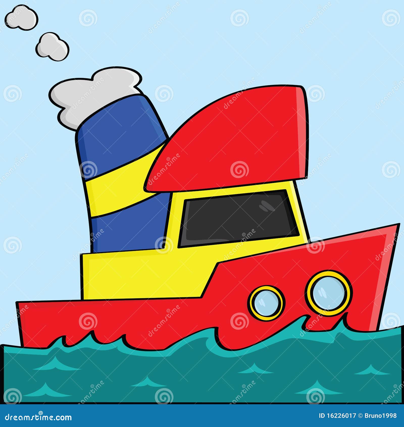 Cartoon Boat Royalty Free Stock Photography - Image: 16226017