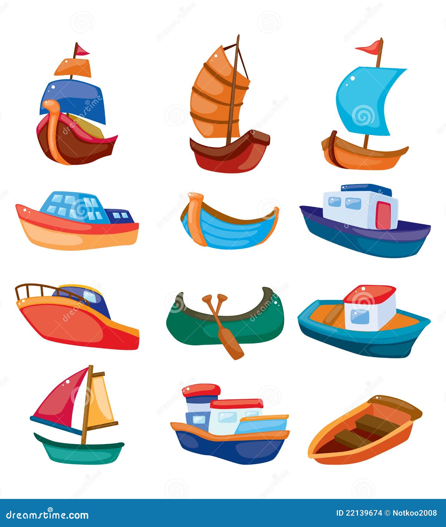 Cartoon Boat Icon Stock Images - Image: 22139674