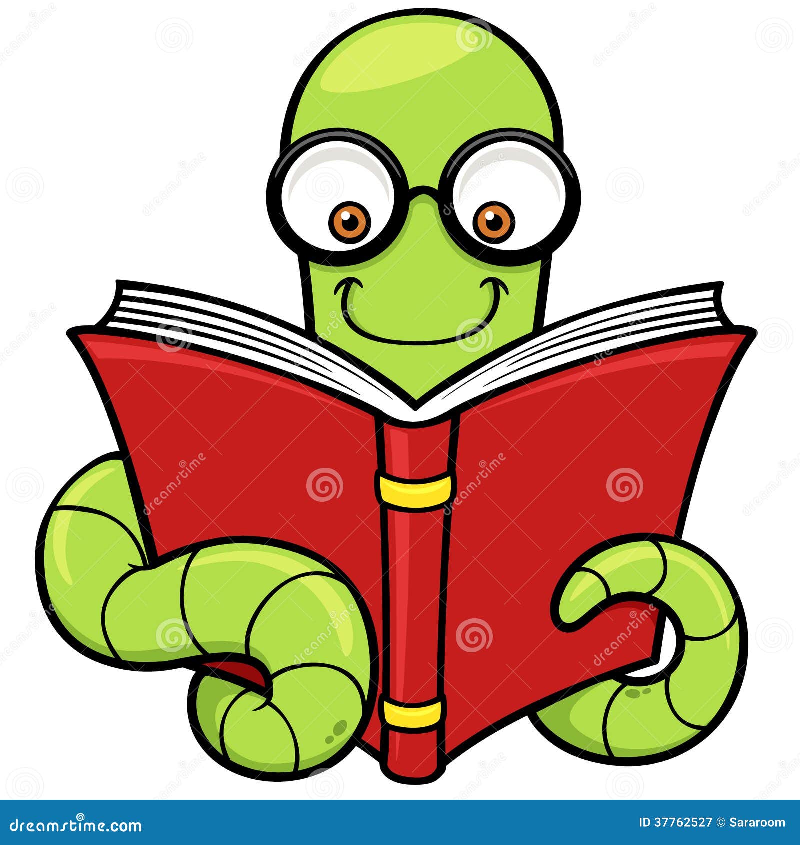 free animated bookworm clipart - photo #33