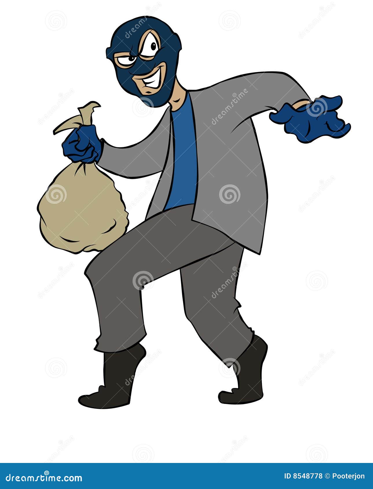 free clip art cartoon burglar - photo #31