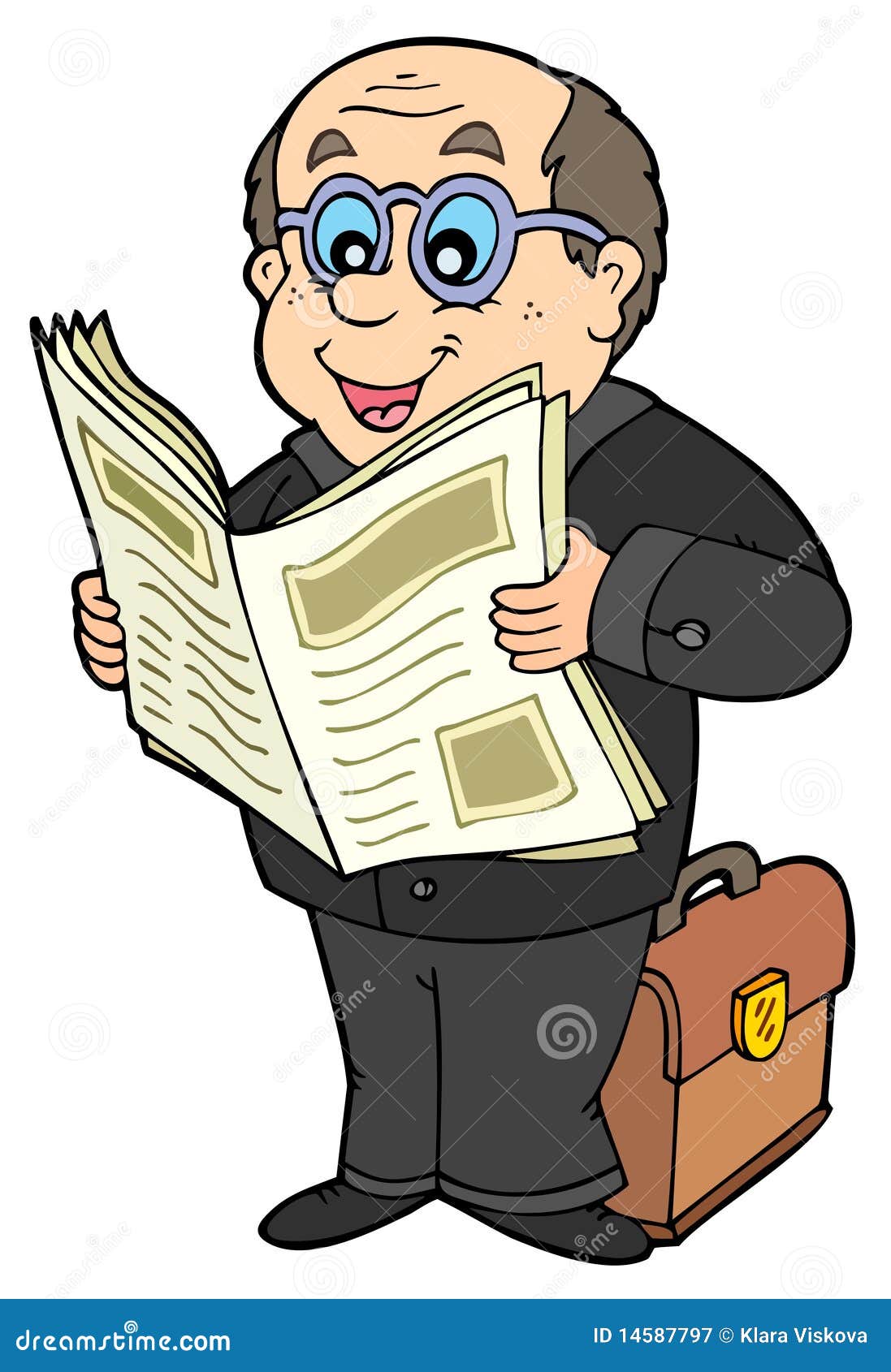 free clipart reading newspaper - photo #44